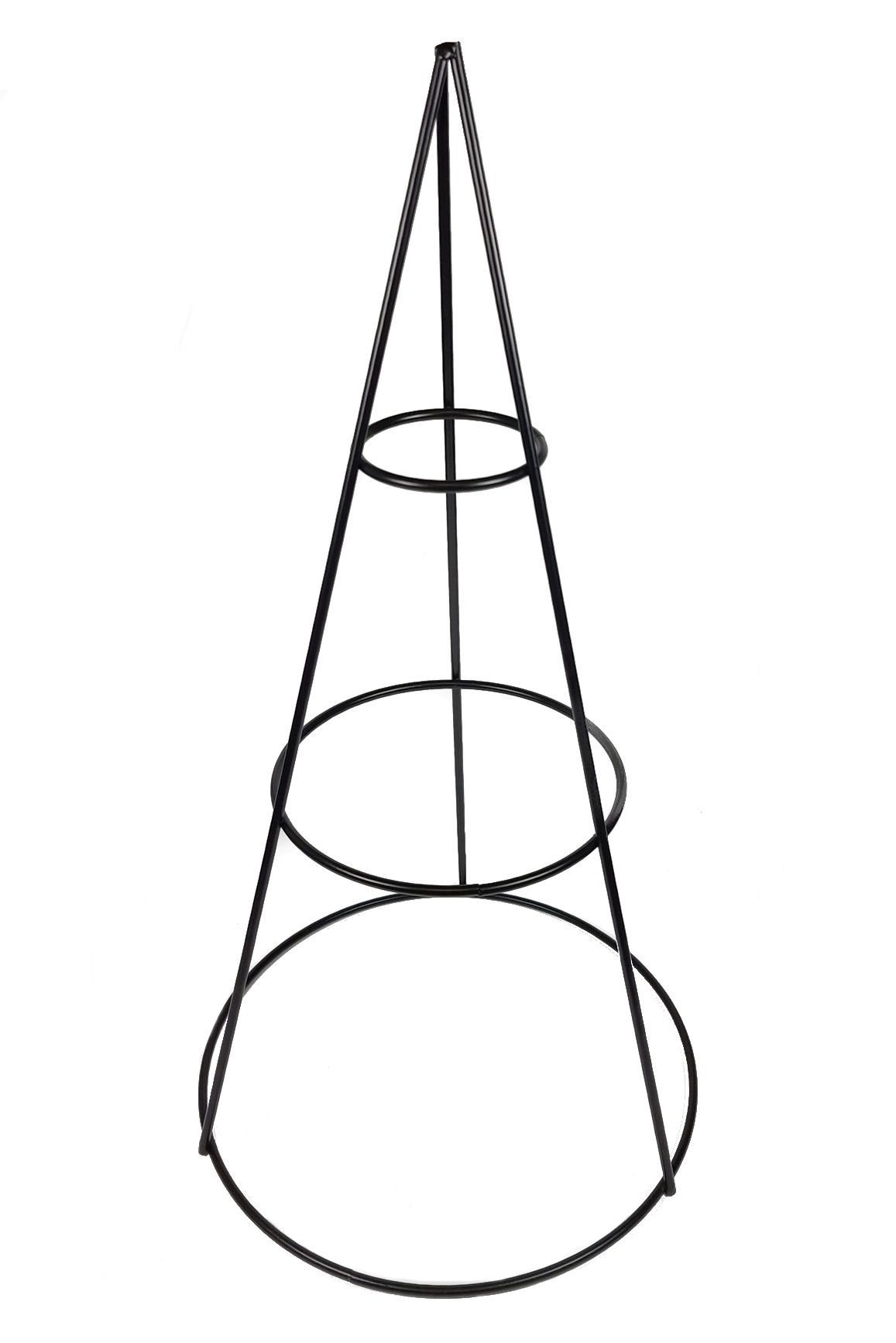 Spetebo Weihnachtskugelständer, Aufsteller mit 2 Ebenen zum selbst Dekorieren - Kegel Tannen Baum