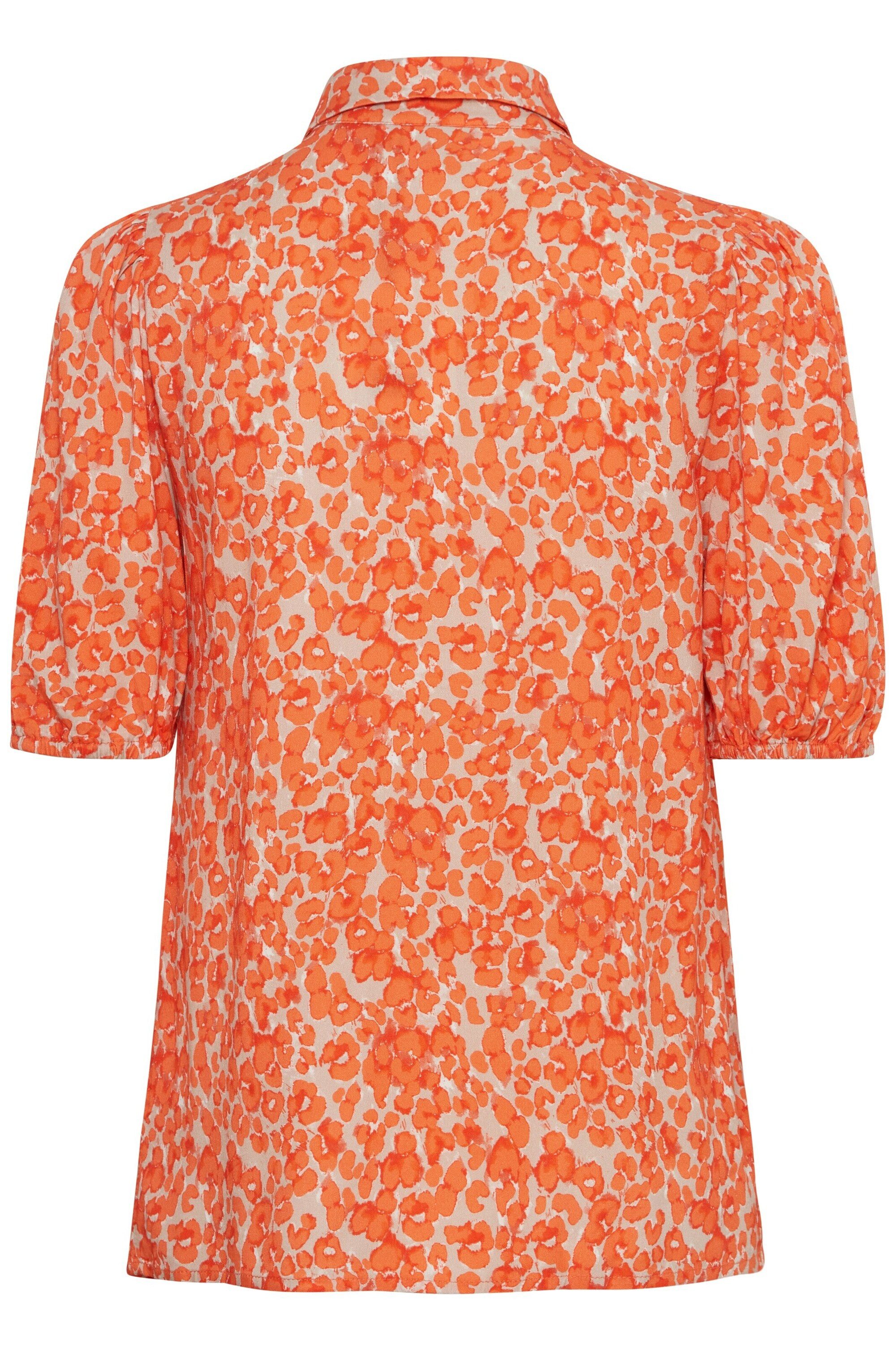 Ichi Kurzarmbluse AYA (1-tlg) Plain/ohne Details günstig online kaufen