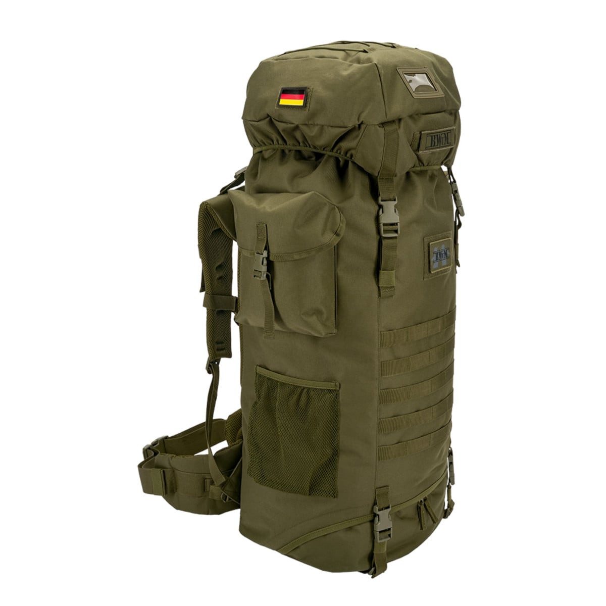 Freizeitrucksack BWuM Bundeswehr Kampfrucksack Tactical Aviator 110L + Patch & Flagge