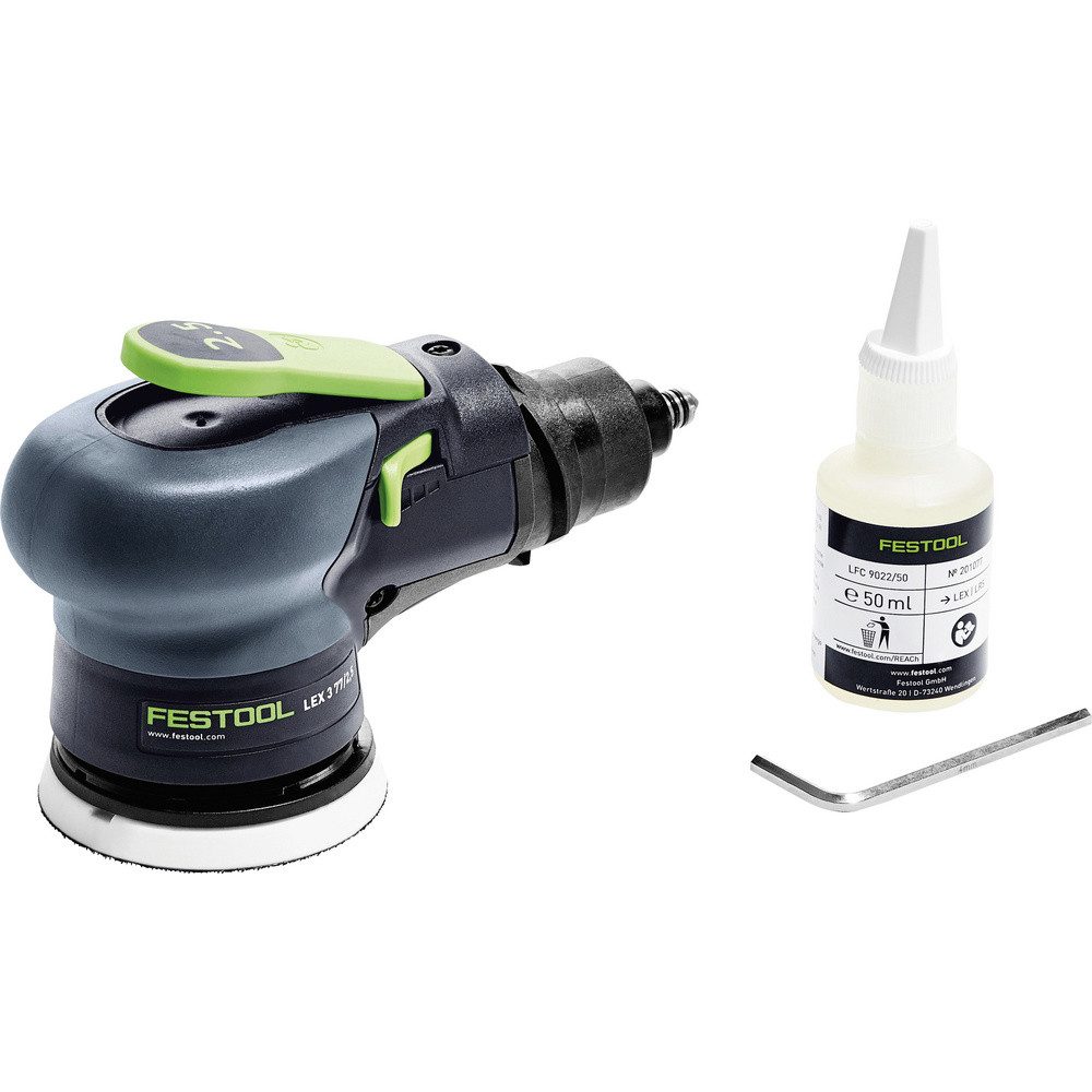 FESTOOL Exzenterschleifer Festool LEX 3 77/2,5 691131 Druckluft-Exzenterschleifer Ø 77 mm