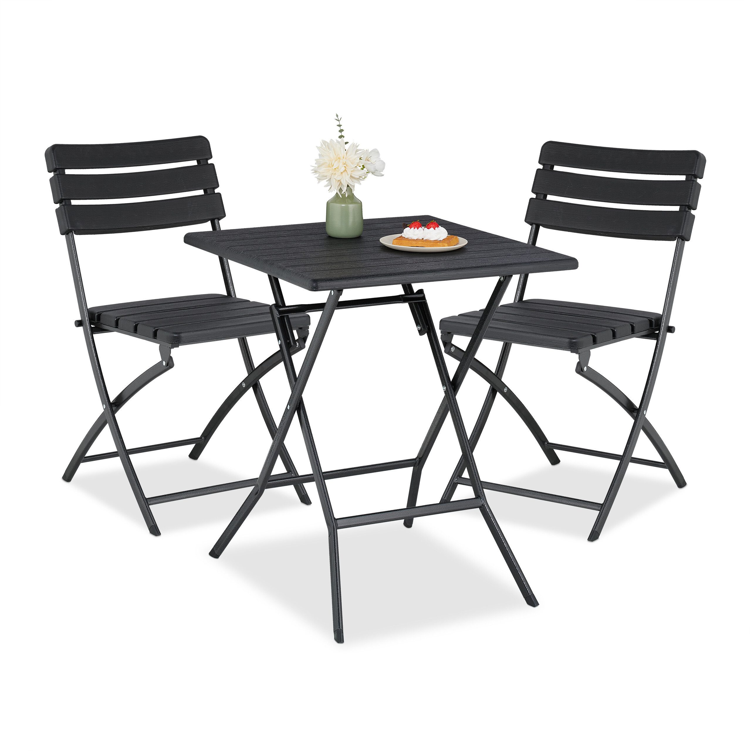 relaxdays Balkonset Balkonmöbel Set 3-teilig in günstig online kaufen