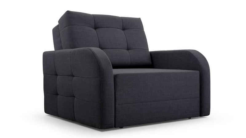 MOEBLO Kindersofa Porto 80, Schlafsessel Sofa Sessel Jugendsofa Schlafsofa 1-Sitzer Gästebett, mit Schlaffunktion, mit Bettkasten