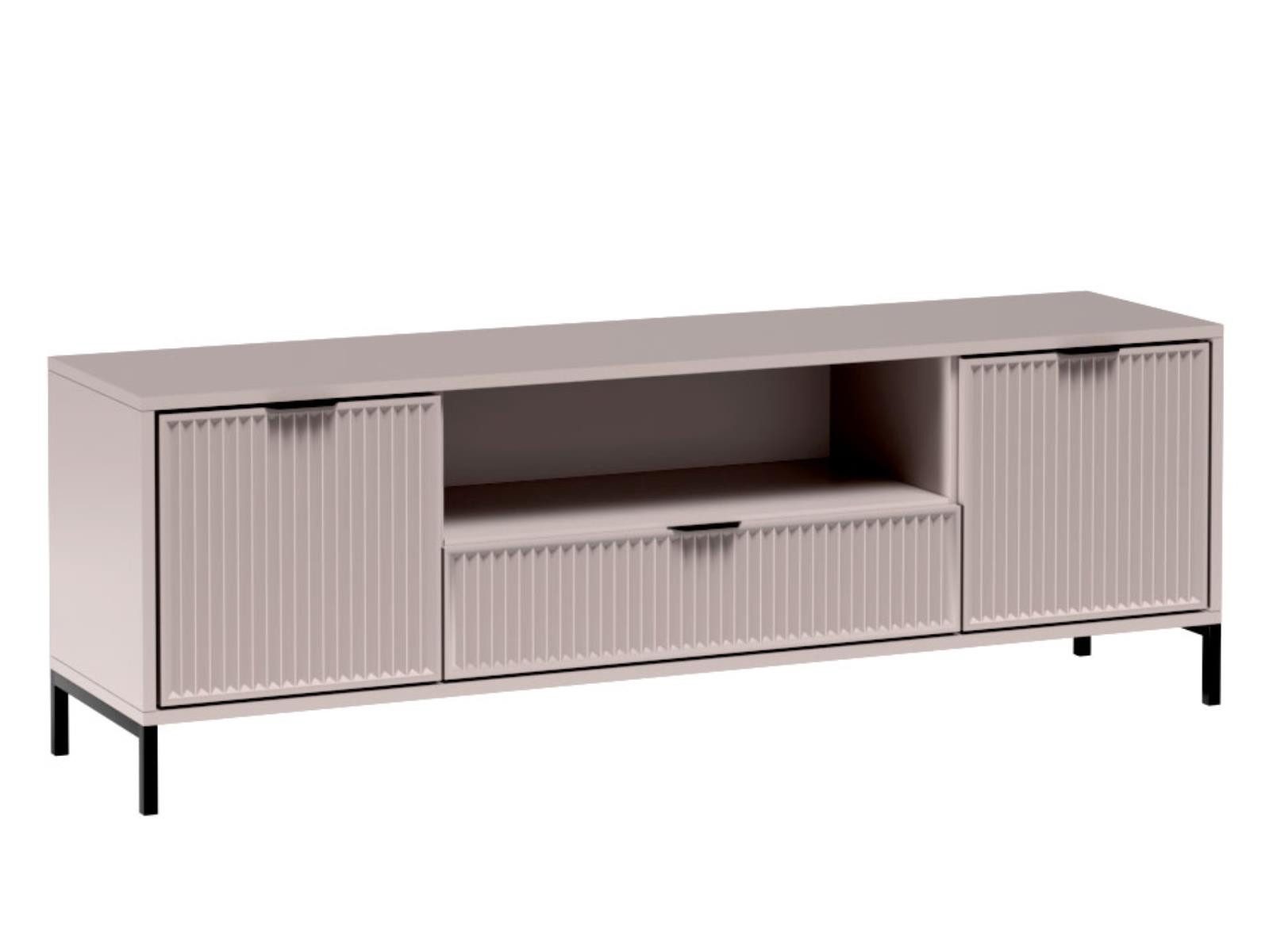 Compleo TV-Schrank TV-Tisch VIVAS, 2 Türen, Modern Wohnzimmer, TV-Kommode