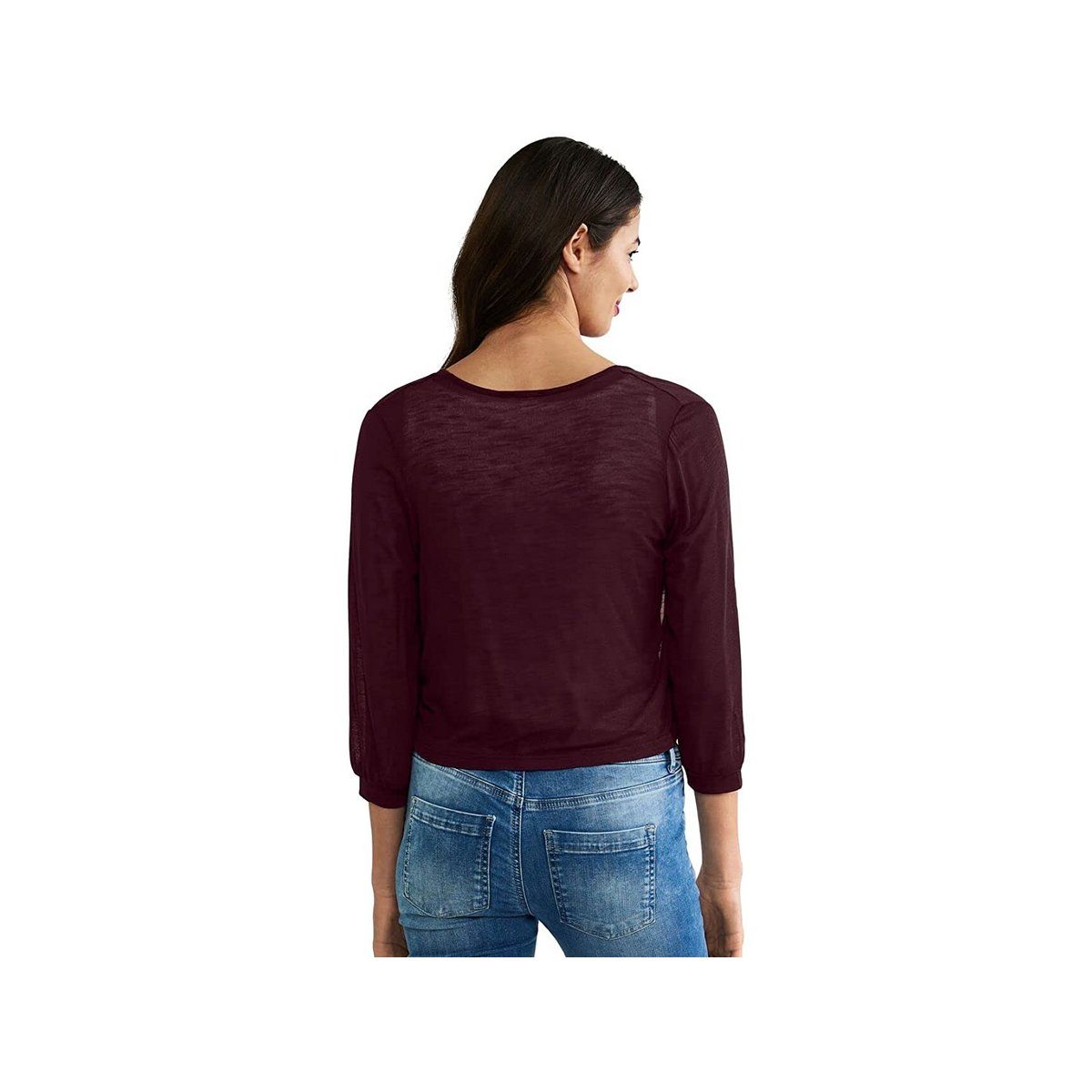 14886 ber burgundy STREET ONE (1-tlg) Langarmshirt tamed