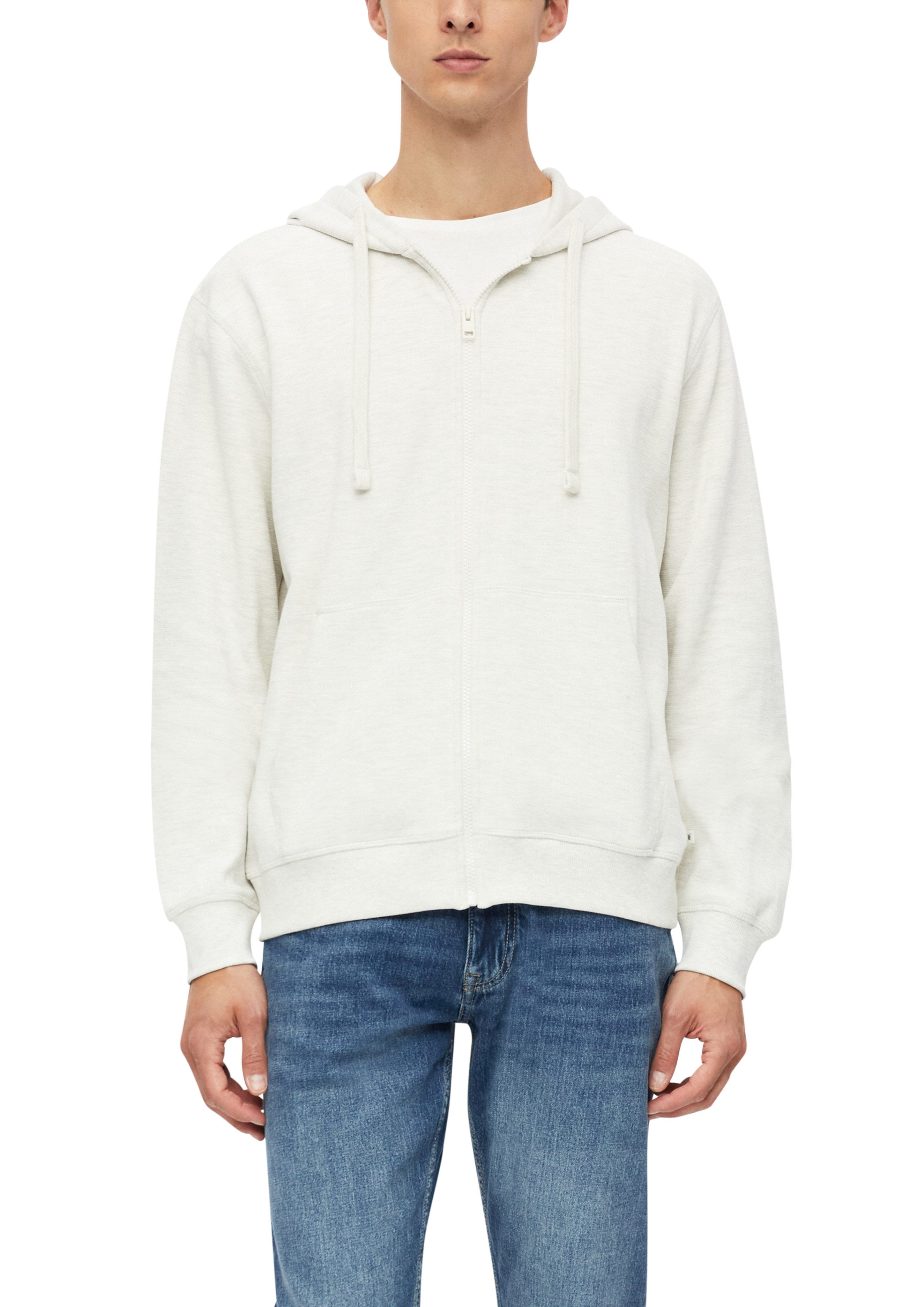 s.Oliver Kapuzensweatshirt in feiner Strick-Optik