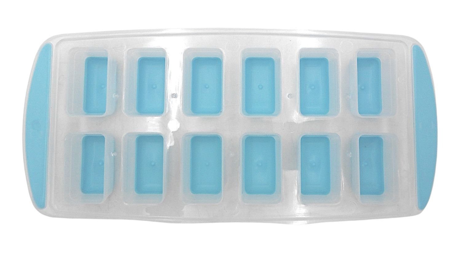 Eiswürfelbox Eiswürfelbereiter Eiswürfelform blau Eiswürfelbehälter Silikon BURI Eiswürfelform