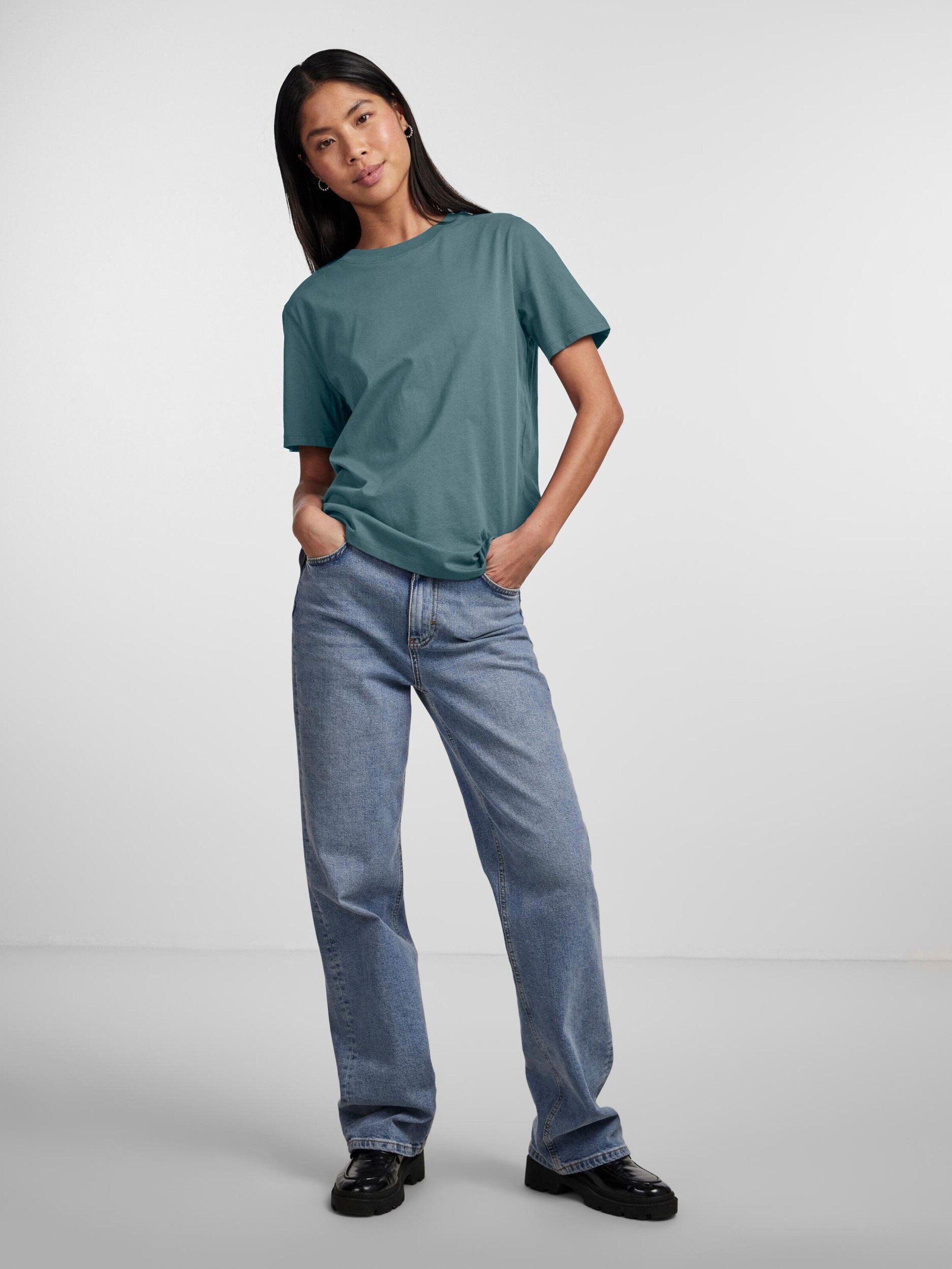 pieces T-Shirt RIA (1-tlg) Plain/ohne Details