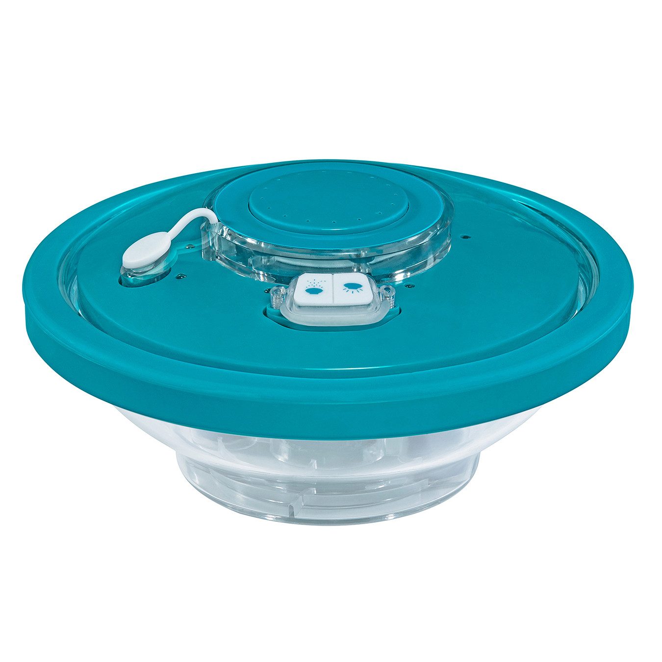 Pool-Lampe akkubetriebene LED-Wasserfontäne Ø 18,9 x 9,3 cm