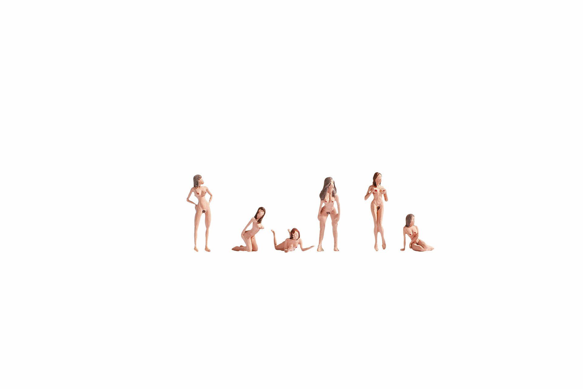 NOCH Dekofigur NOCH Aktmodelle, Figuren-Set aus Kunststoff, ideal