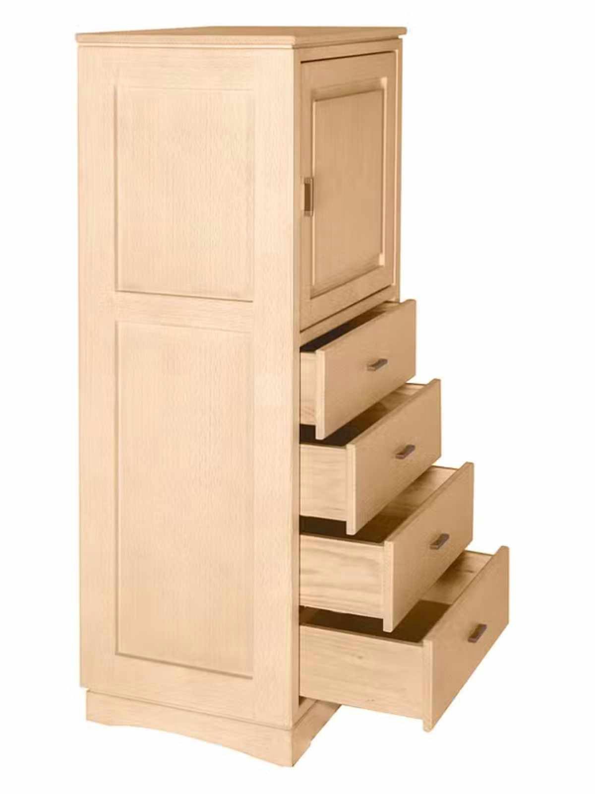 Casamia Highboard Highboard Casaventi 1-türig 4 Schubladen Pinie Massivholz