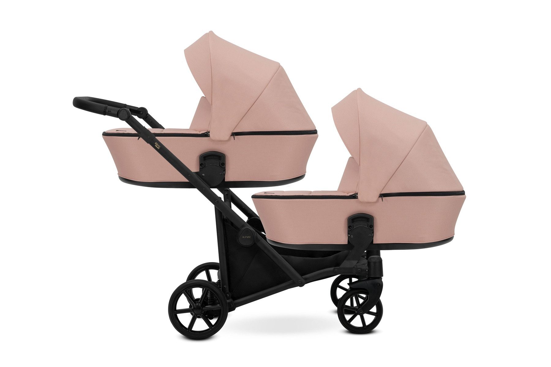 KUNERT Zwillings-Kombikinderwagen BRAV DUO 2in1 Doppelkinderwagen von KUNERT - Flexibel und Kompakt, 12 verschiedene Konfigurationen, leichtes Aluminiumgestell