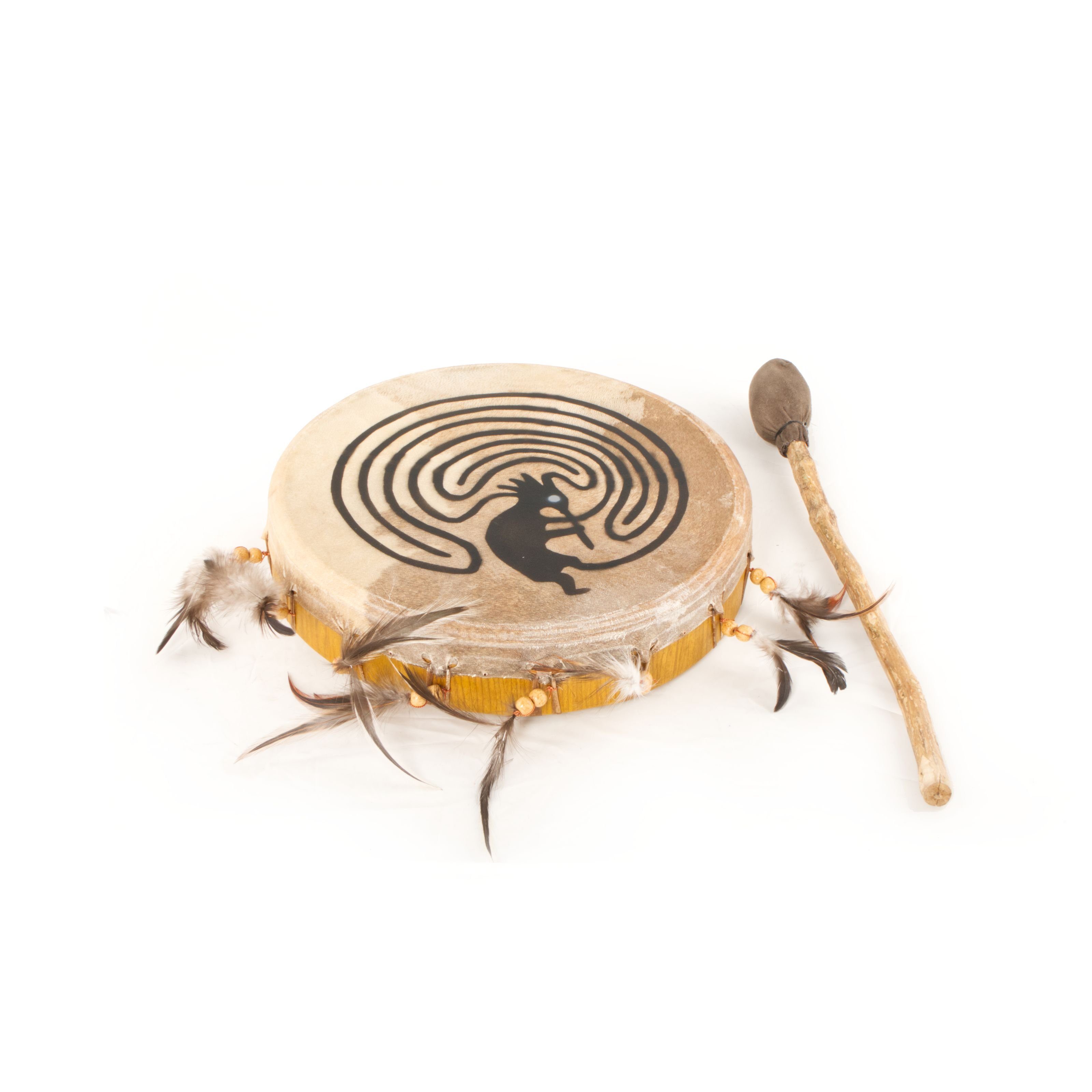 Terré Handtrommel,Schamanentrommel 30 cm mit Aufdruck, Percussion, Handtrommeln, Schamanentrommel 30 cm mit Aufdruck - Handtrommel