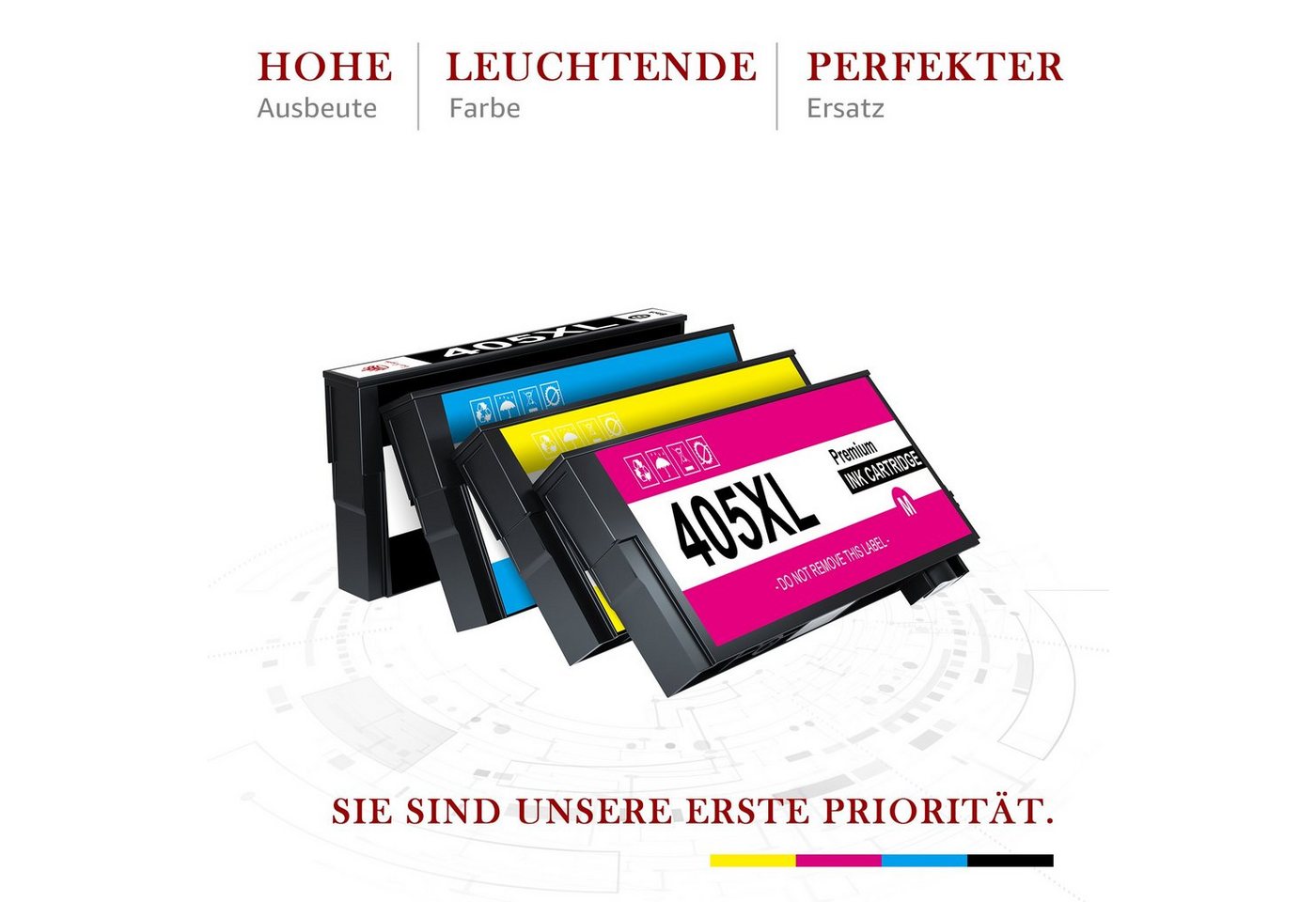 Thumbnail - Toner Kingdom für EPSON 405 XL 405XL Für Pro WF-3820 3825 7835 Tintenpatrone (5-tlg)