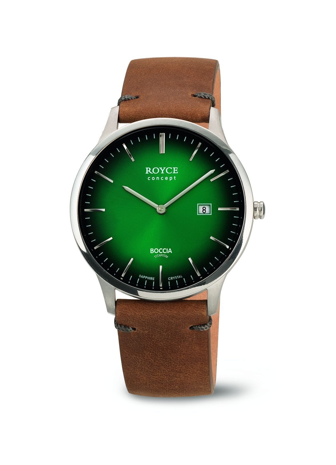 Boccia Quarzuhr Boccia Herren Uhr 3641-02 Royce Concept mit Datumsanzeige, (1-tlg)