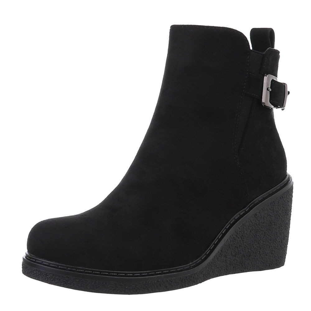 Ital-Design Damen Freizeit Keilstiefelette (88671986) Keilabsatz/Wedge günstig online kaufen