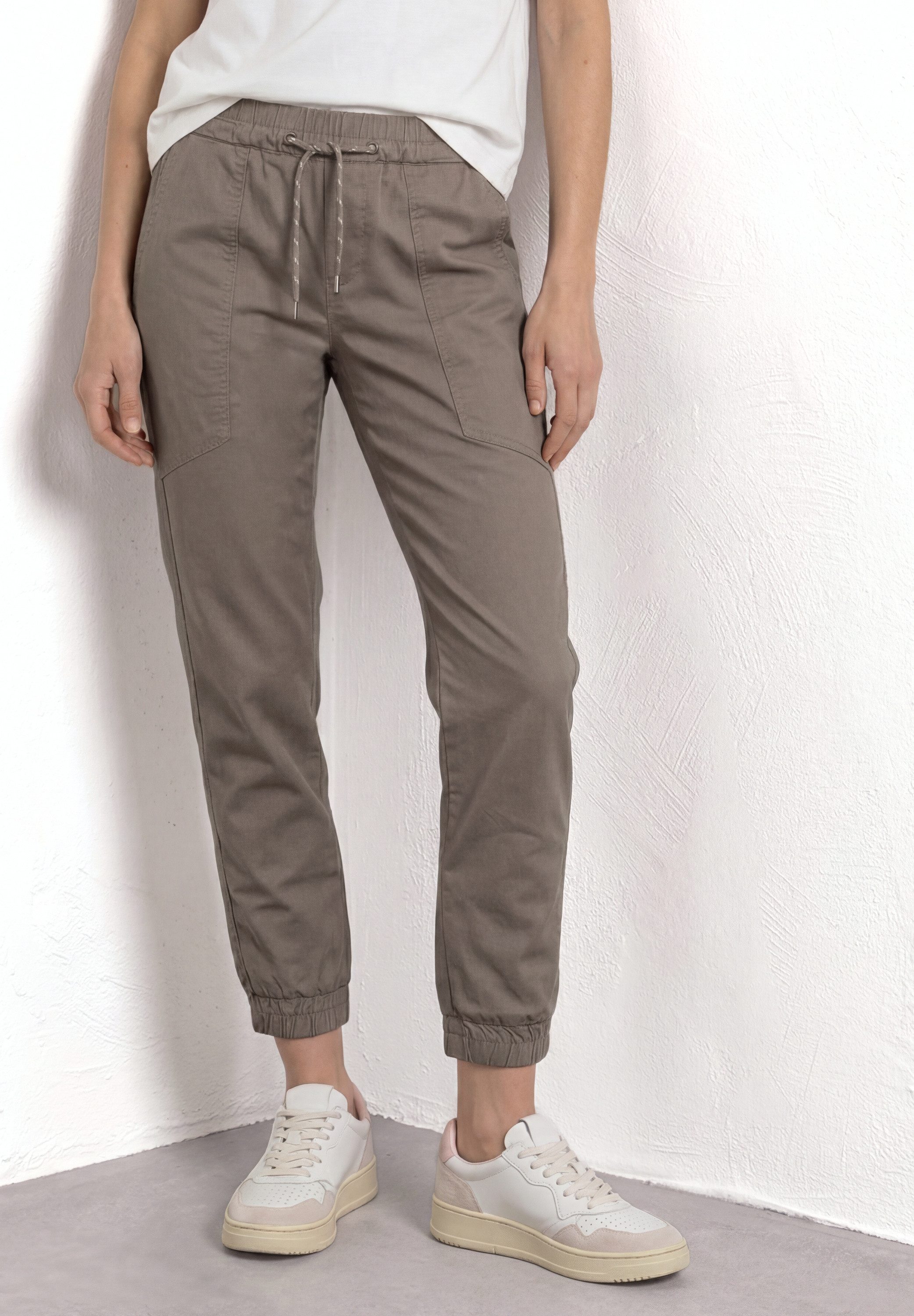 STREET ONE Jogger Pants aus Baumwolle mit Stretchanteil