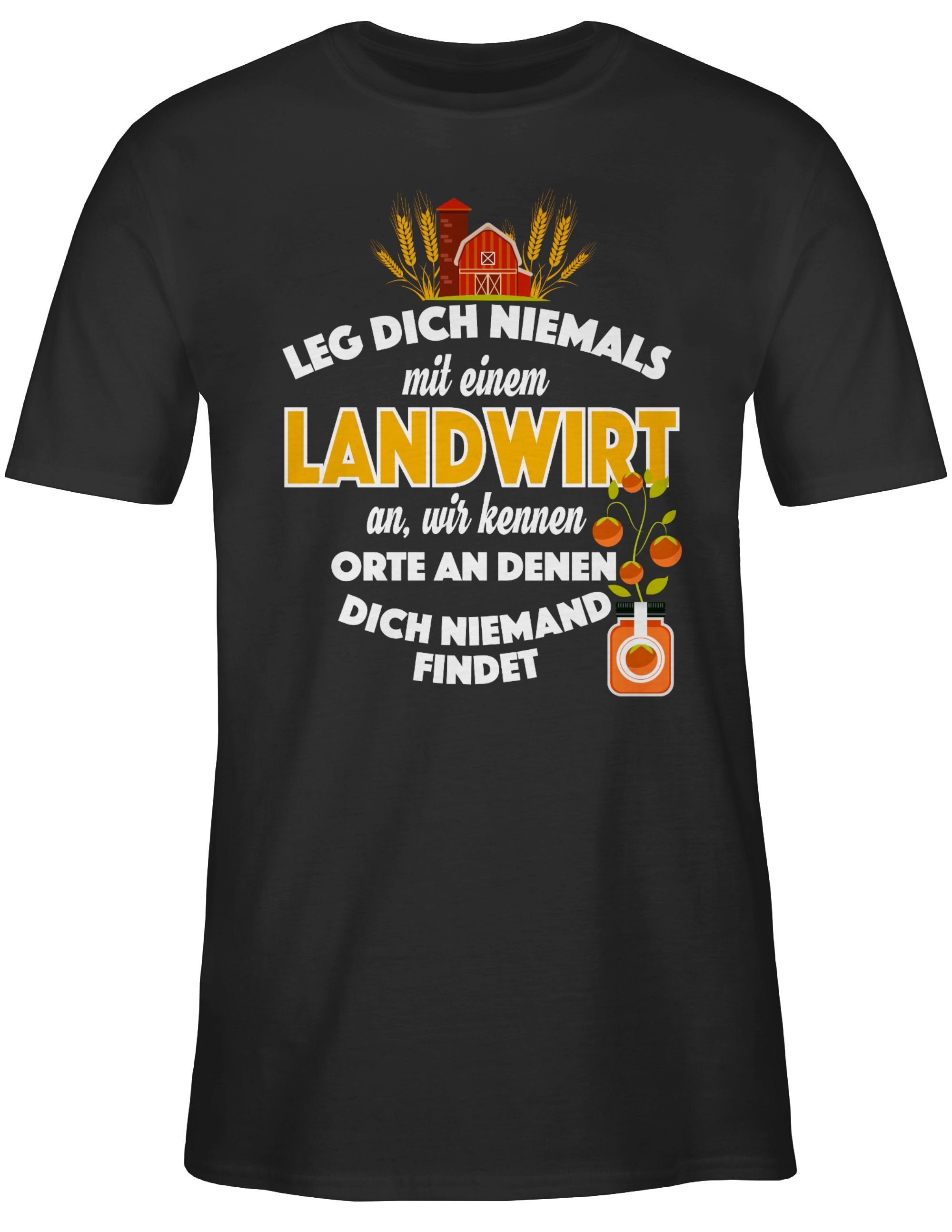 T-Shirt Leg dich niemals mit einem Landwirt an