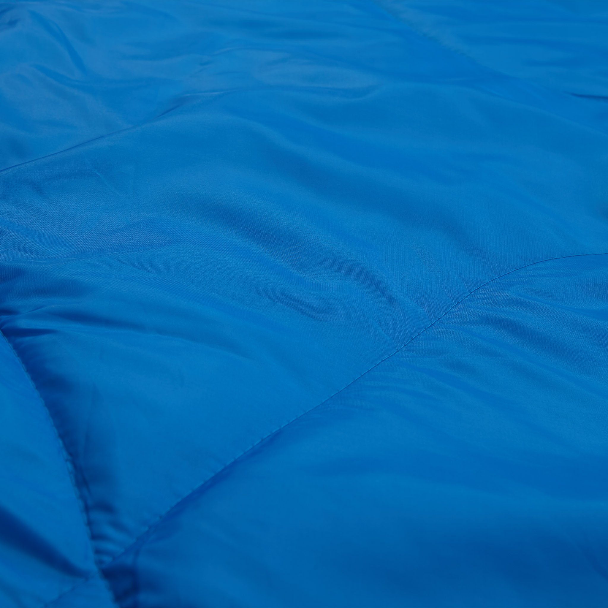 Hüttenschlafsack groß Royalblau 2-Personen 190x30x150cm atmungsaktiv wasserabweisend, Lumaland - Doppelschlafsack Schlafsack Kopfkissen,