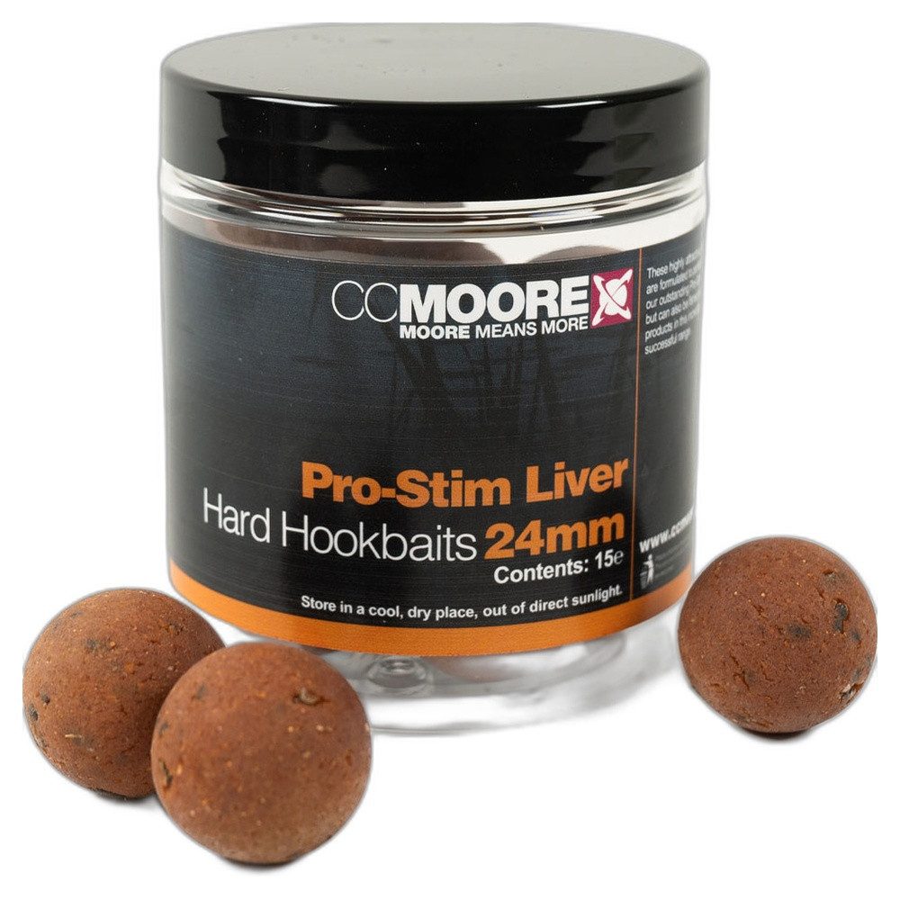 CC Moore Fischboilies Pro-Stim Liver Hard Hookbaits 24mm