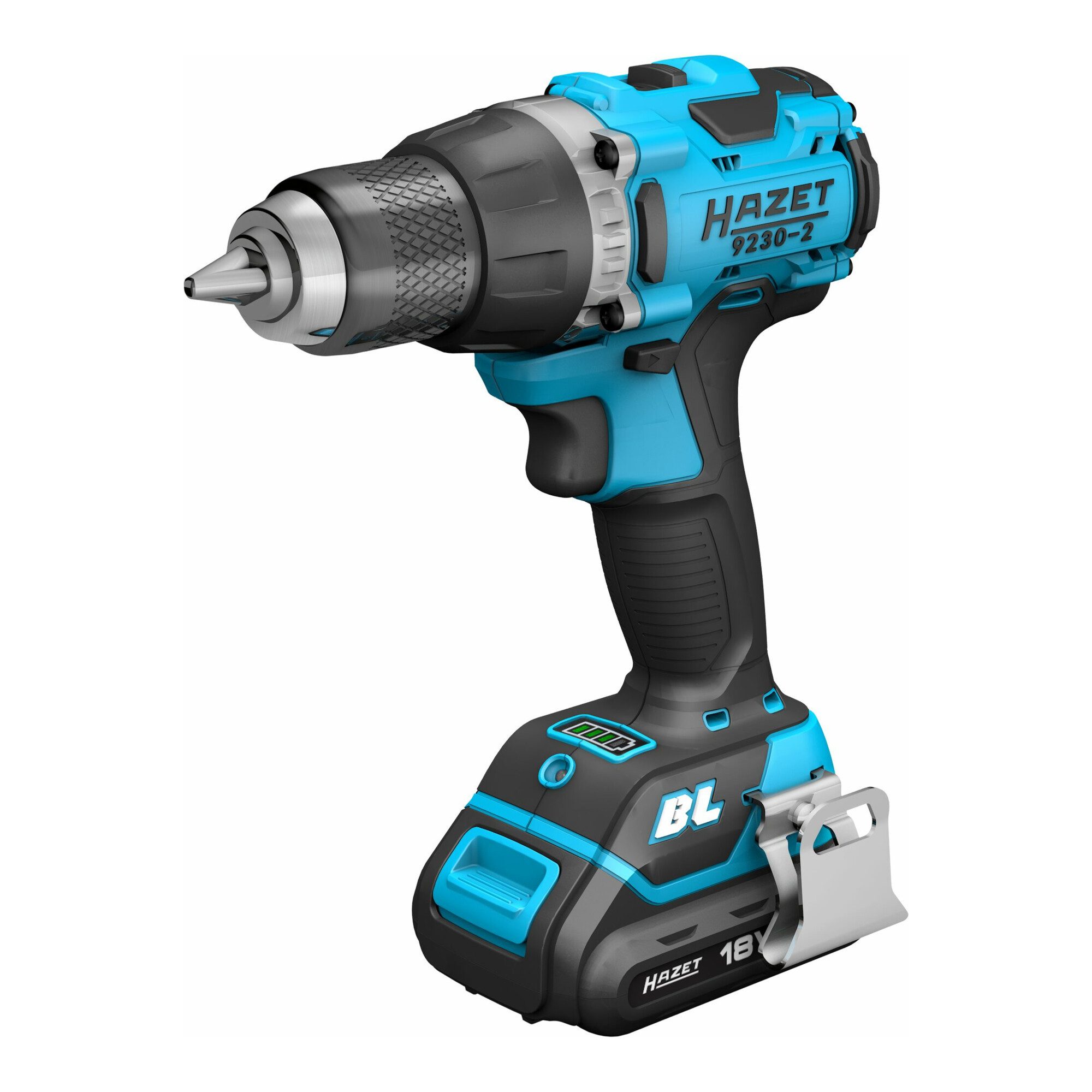HAZET Bohrmaschine HAZET Akku Bohrmaschinen-Satz, 18 V, 2 Ah, 4teilig 9230-2/4 ∙ Anzahl W