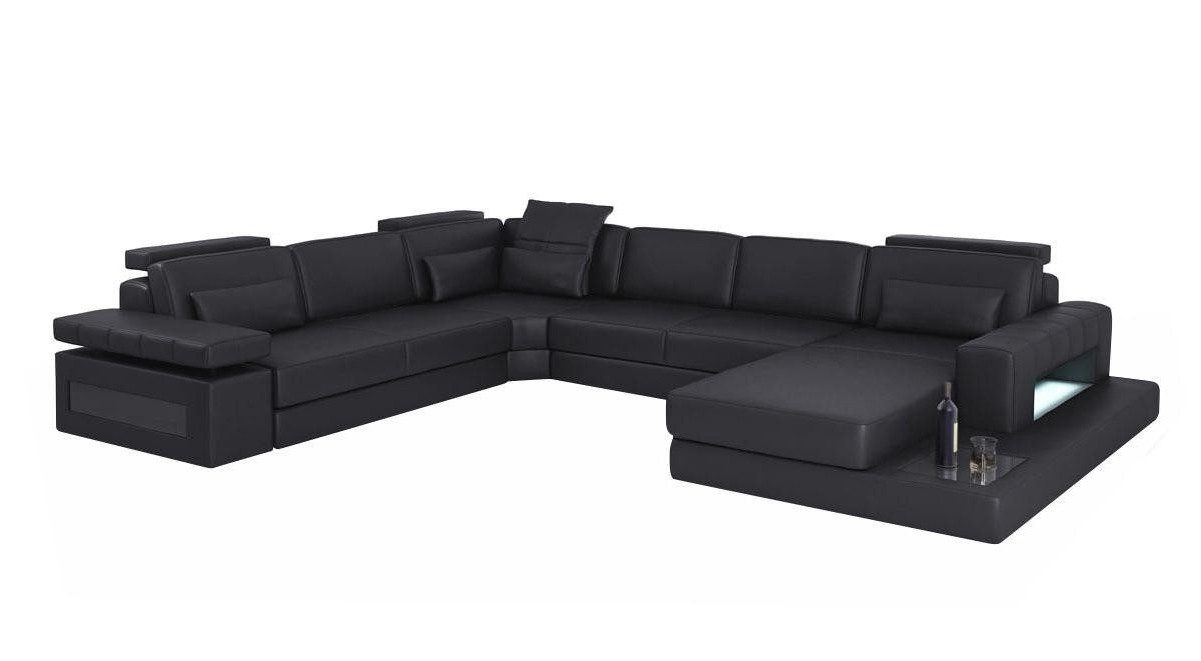 Xlmoebel Wohnlandschaft Ecksofa U-Form in Lederoptik mit Schlaffunktion, Ecksofa U-Form, Hergestellt in Europa