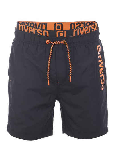 riverso Badeshorts Herren Badehose RIVBobby Regular Fit (1-St) Sportshorts mit Kordelzug