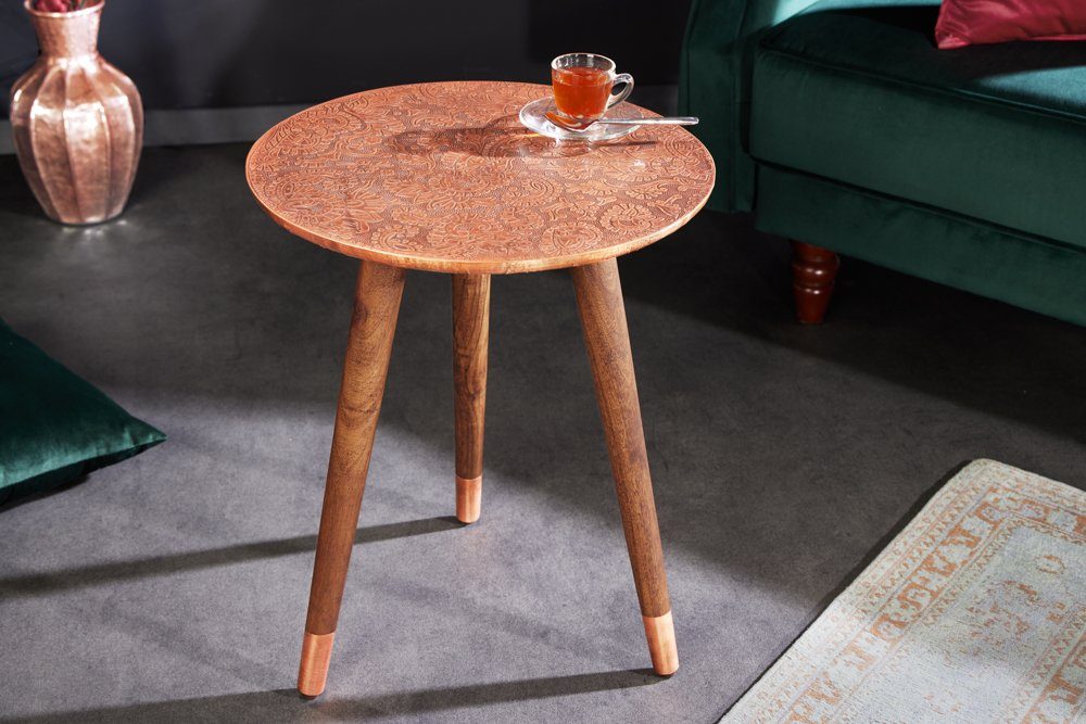 riess-ambiente Beistelltisch ALCAZAR 50cm antik kupfer günstig online kaufen