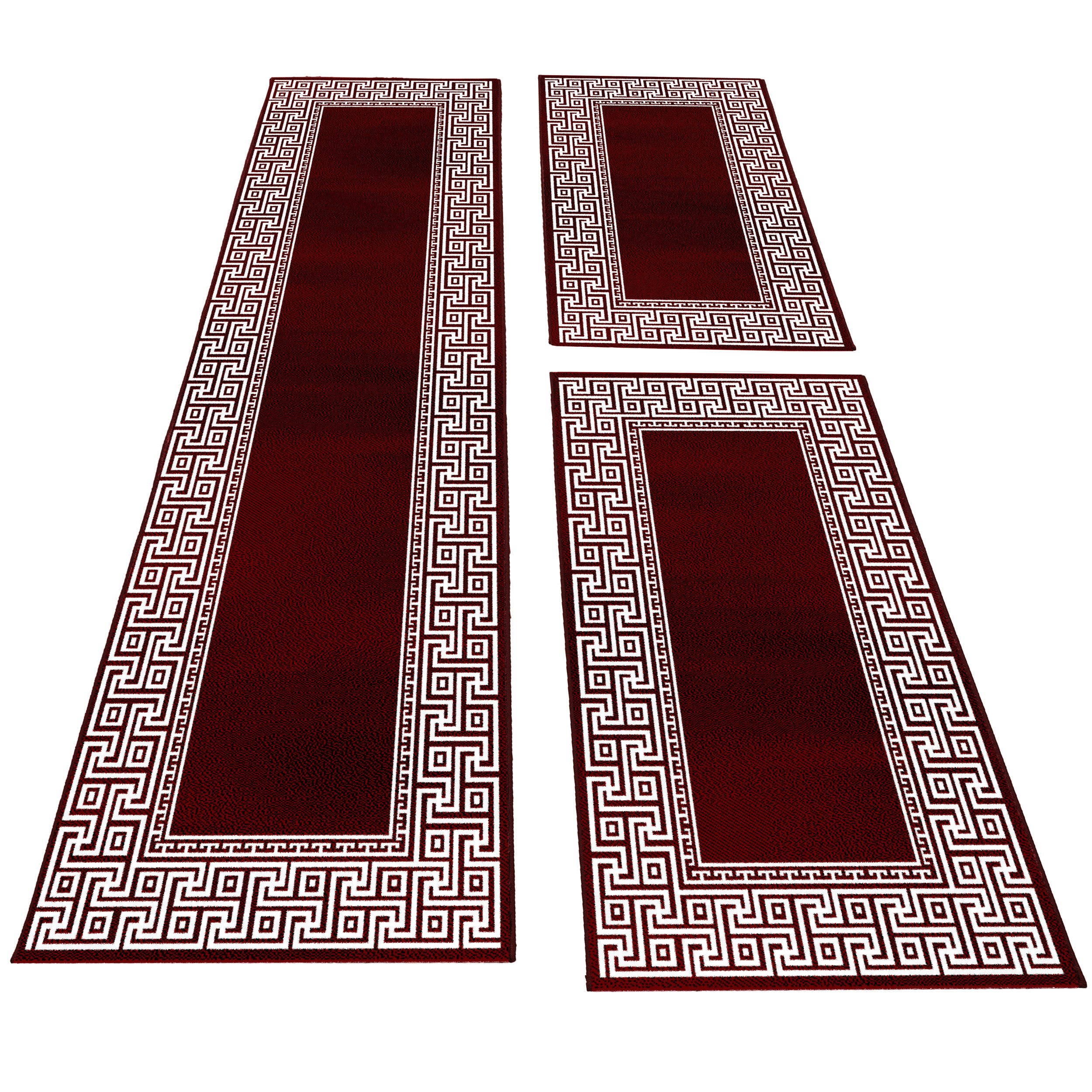 Carpettex Kurzflor-Bettumrandung Mäander-Design, Höhe 12 mm, günstig online kaufen