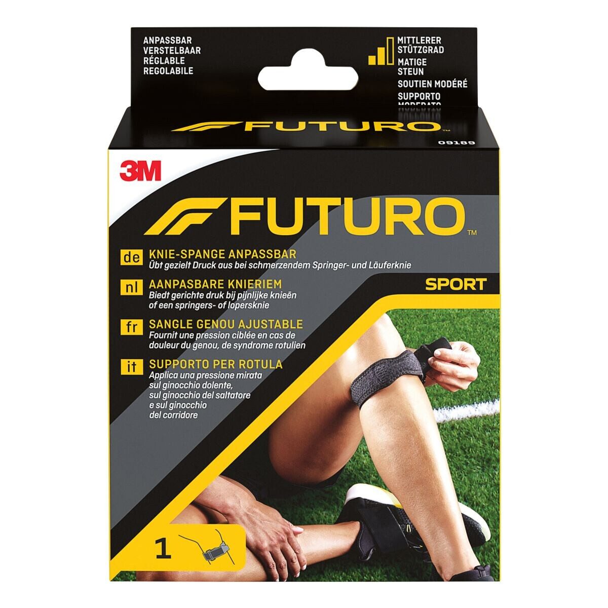 FUTURO" Kniebandage Sport, verstellbar 31.8 - 44.5 cm, links/ rechts passend