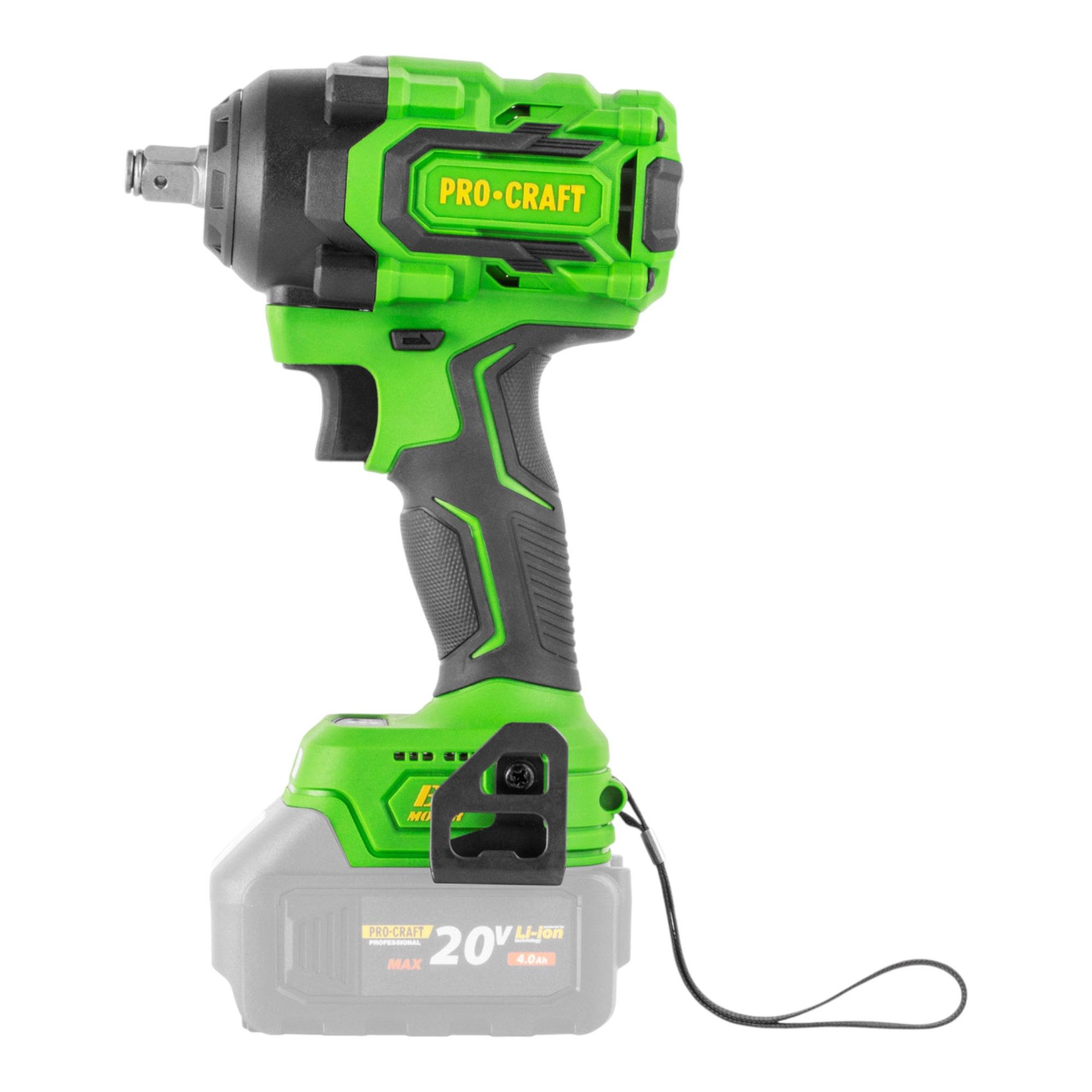 PRO CRAFT Akku-Schlagschrauber PWA18bb 20 V 550 Nm 1/2" Brushless + 1x Akku 4,0 Ah + Ladegerät