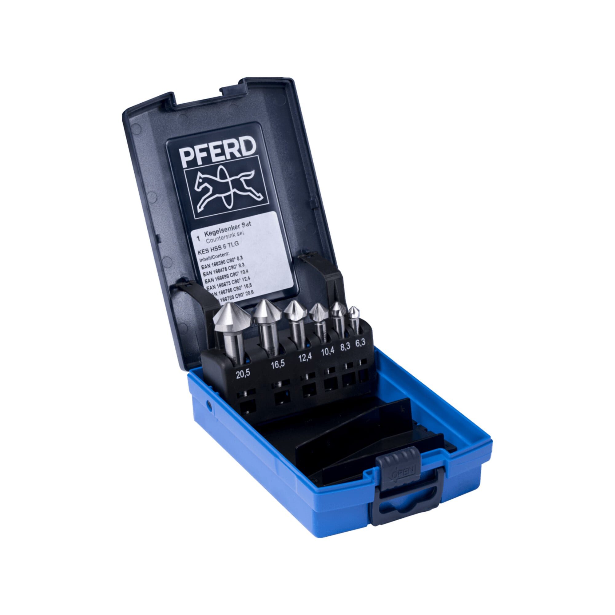 Pferd Kegelsenker PFERD TOOLS HSS-Kegelsenker-Set 6-tlg. DIN 335 C 90°