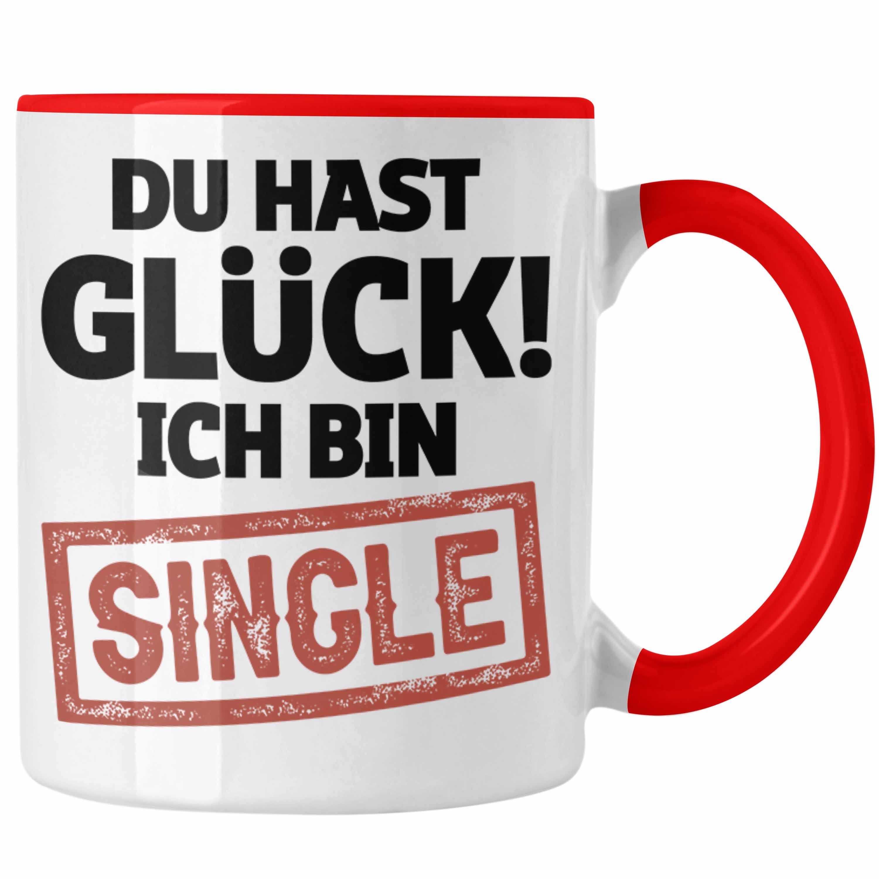 Trendation Tasse Single Solo Tasse Geschenk Kollege Geschenkidee Kaffee-Becher Rot