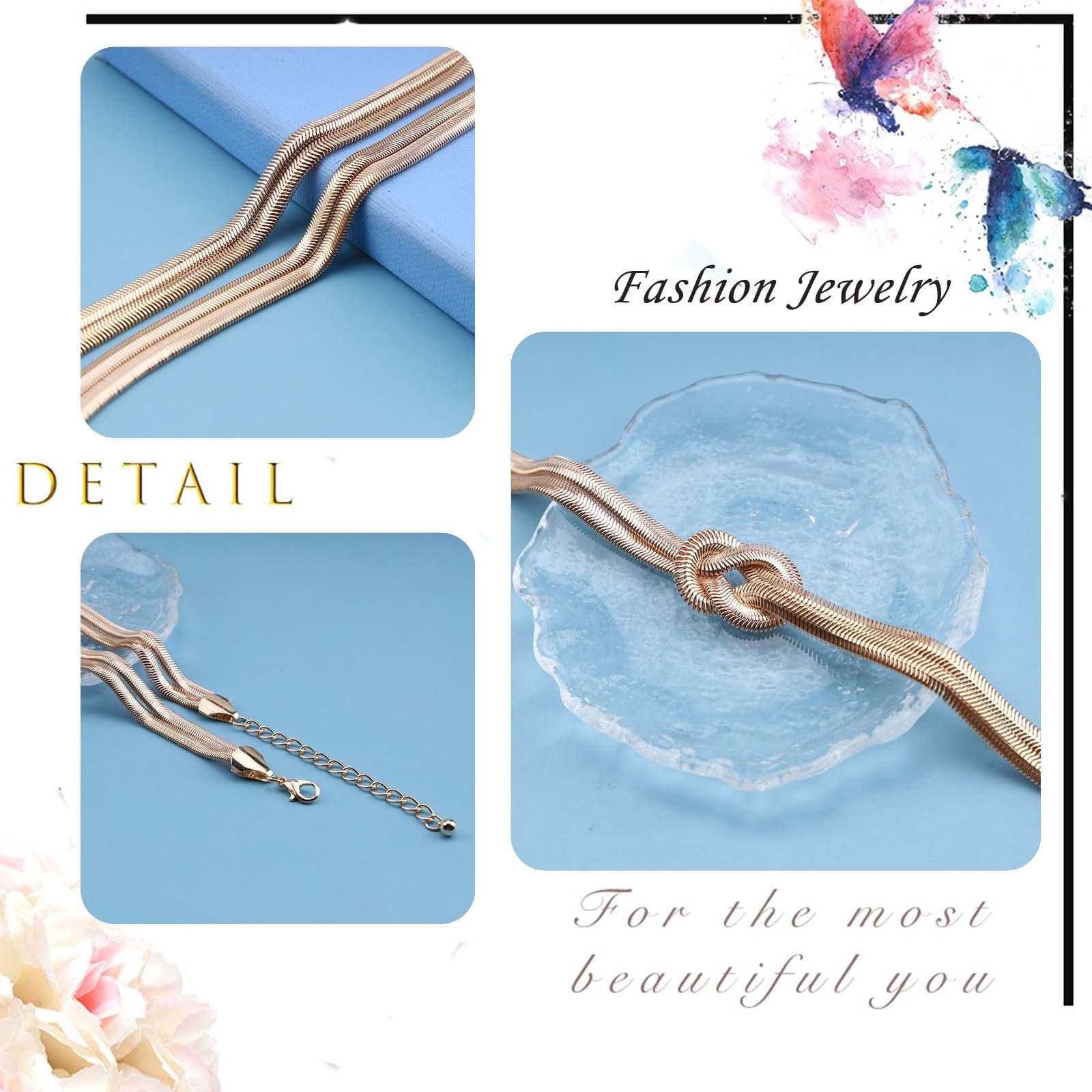 ZEUOPQ Statementkette Gold Layered Halskette Choker günstig online kaufen
