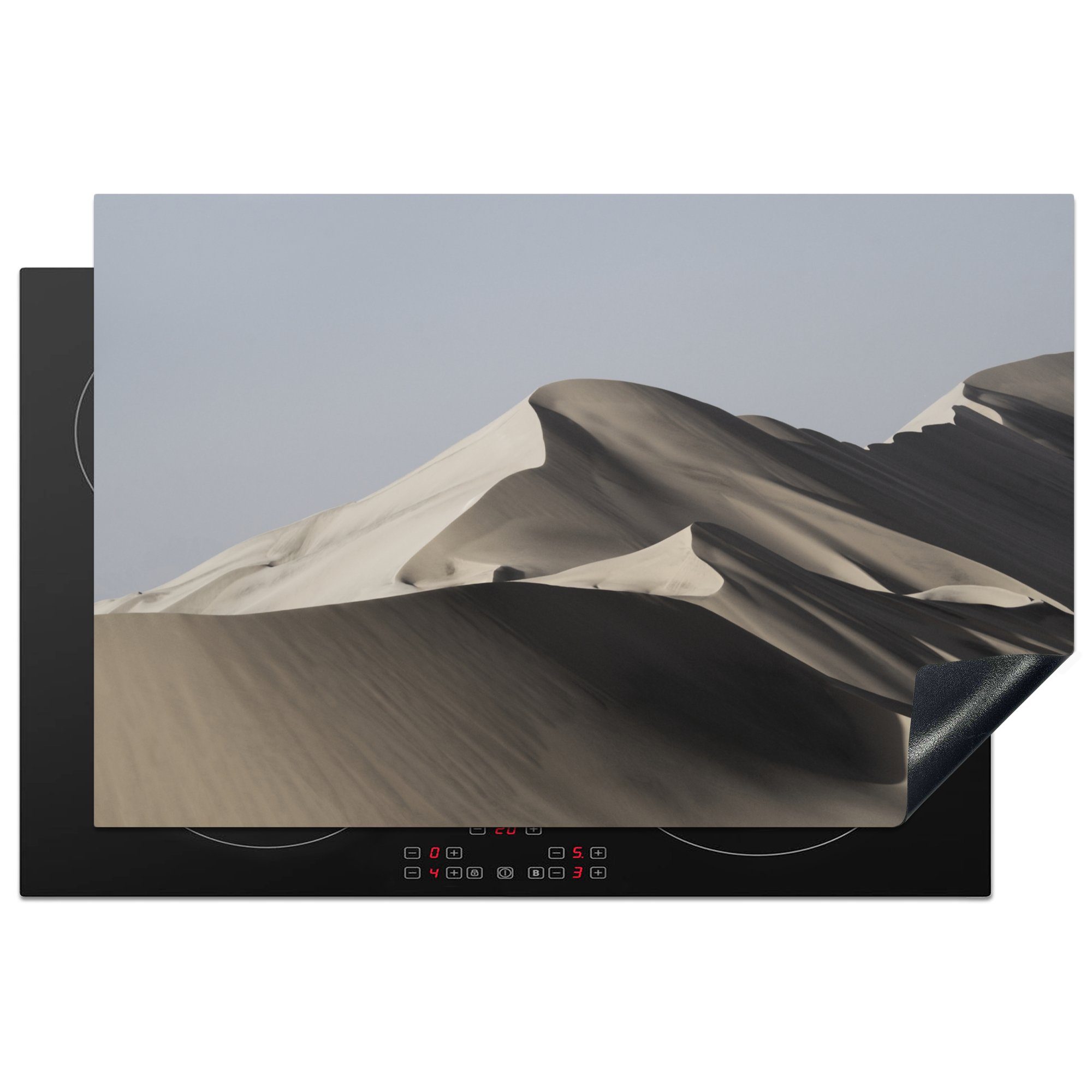 MuchoWow Herdblende-/Abdeckplatte Hohe Sanddünen in der Wüste bei Peru, Vinyl, (1 tlg), 81x52 cm, Induktionskochfeld Schutz für die küche, Ceranfeldabdeckung