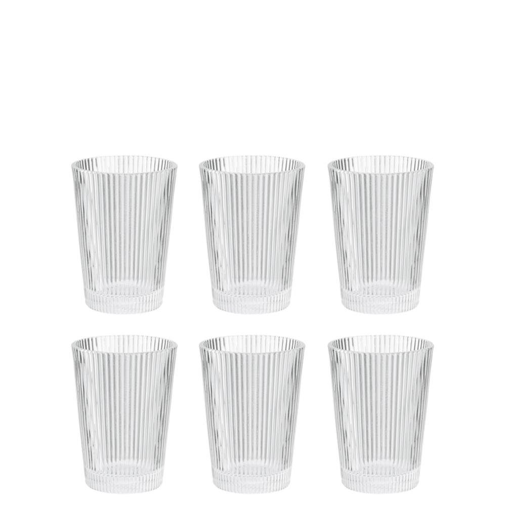 Stelton Glas Pilastro, 240 ml, 6 Stück, transparent