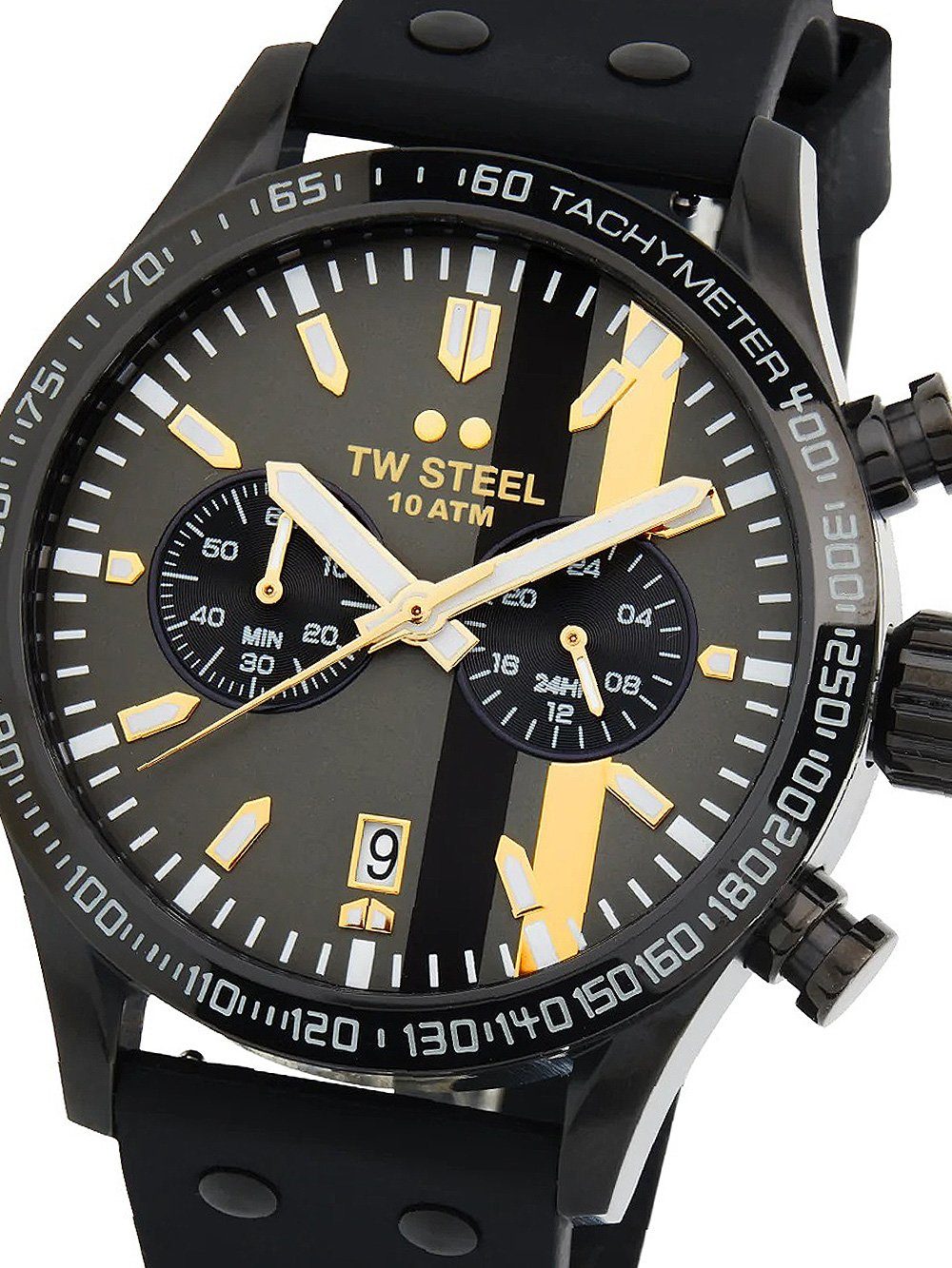 TW Steel Quarzuhr TW-Steel VS122 Volante Sport Chronograph Herrenuhr 45mm 10ATM TW-Steel VS122 Volante Sport Chronograph Herrenuhr 45mm 10ATM
