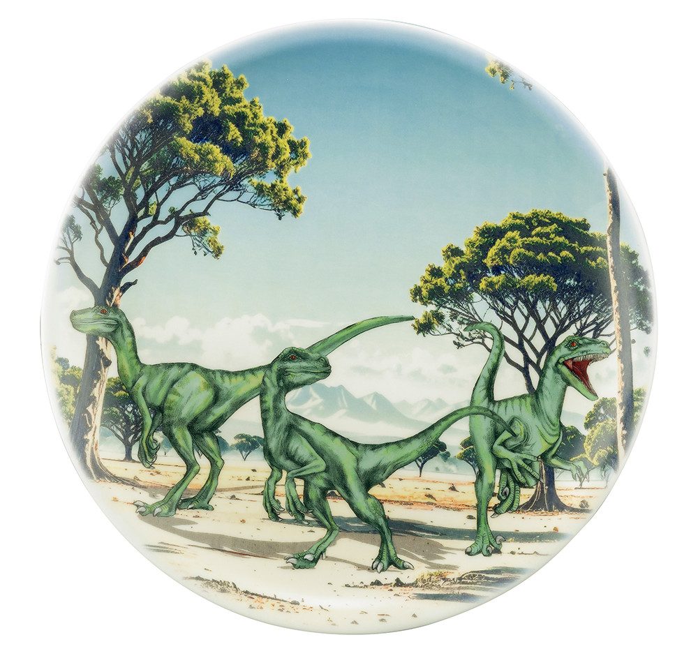 Seltmann Weiden Speiseteller Teller rund 25,5 cm, (1 St), Speiseteller mit Dino - Design
