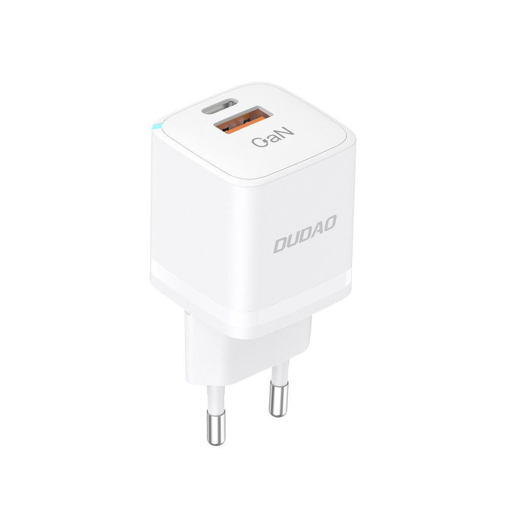 Dudao Schnellladegerät Netzteil Reiseladegerät USB-Ladegerät (3000.0 mA, Spar-Set, 1-tlg., 33 W kompakt, GaN-Technik, 33 W, PPS, USB-C & USB-A, Überladeschutz)
