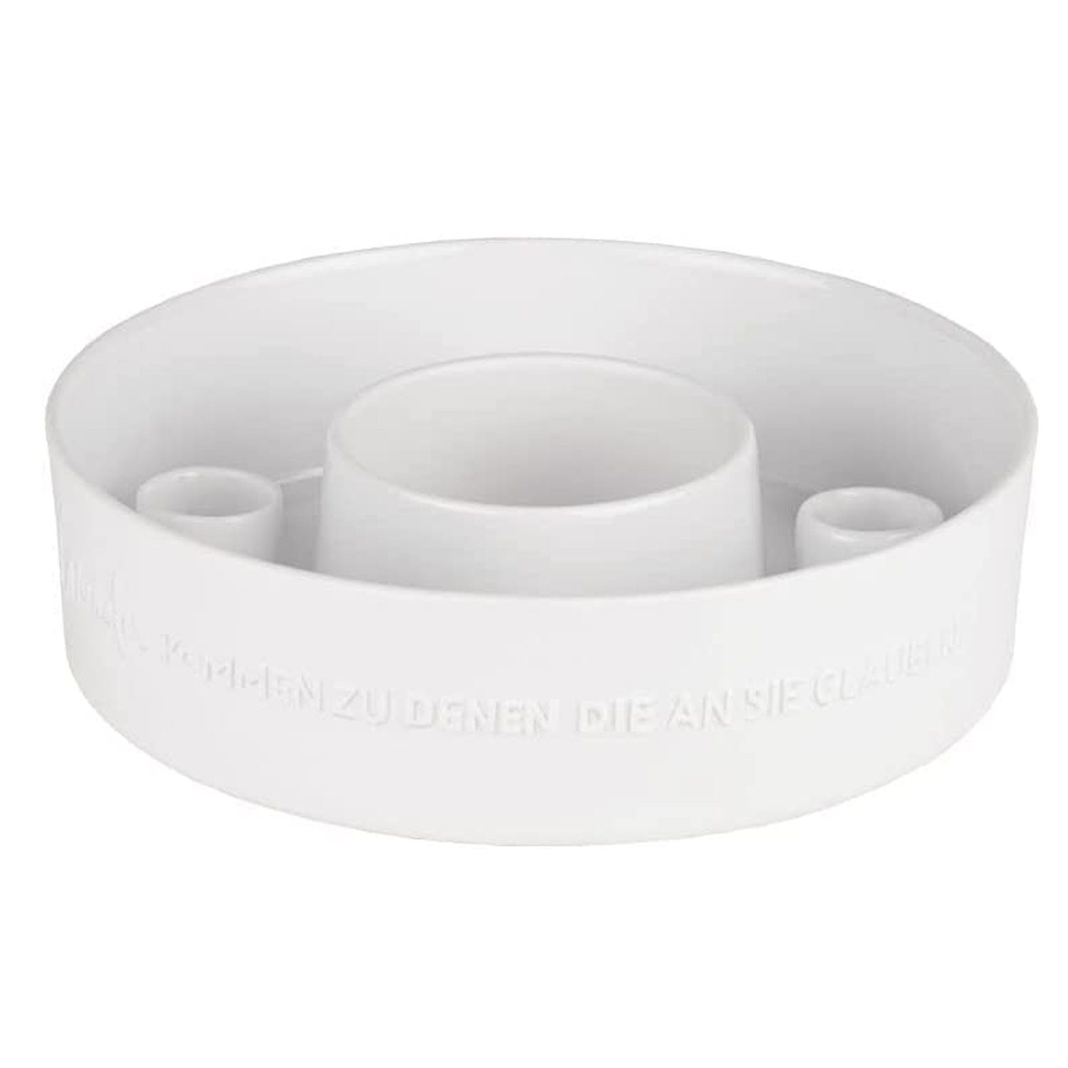 Räder Design Windlicht räder Porzellankranz 90568 Stabkerzen "Wunder kommen"