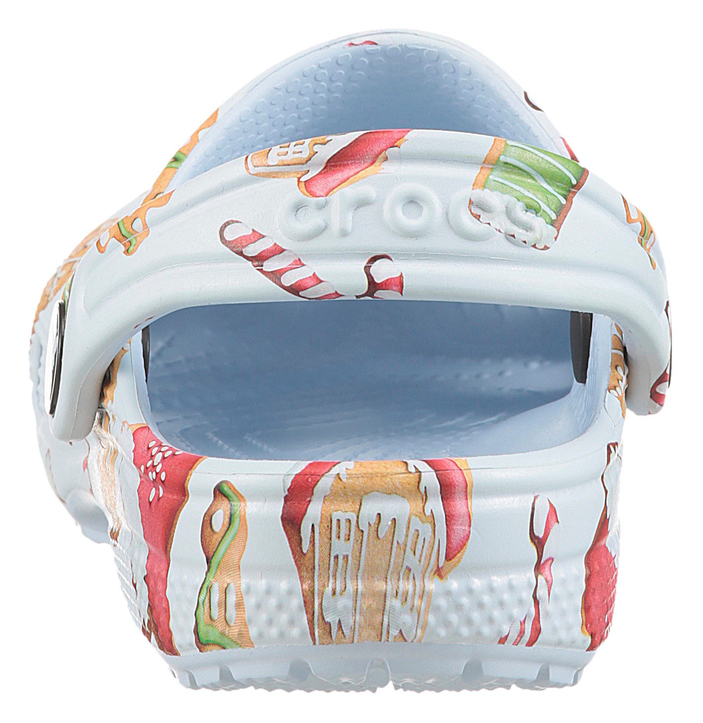 Crocs Classic Clog K Clog Weihnachtsschuh, Hausschuh mit buntem Festive Print