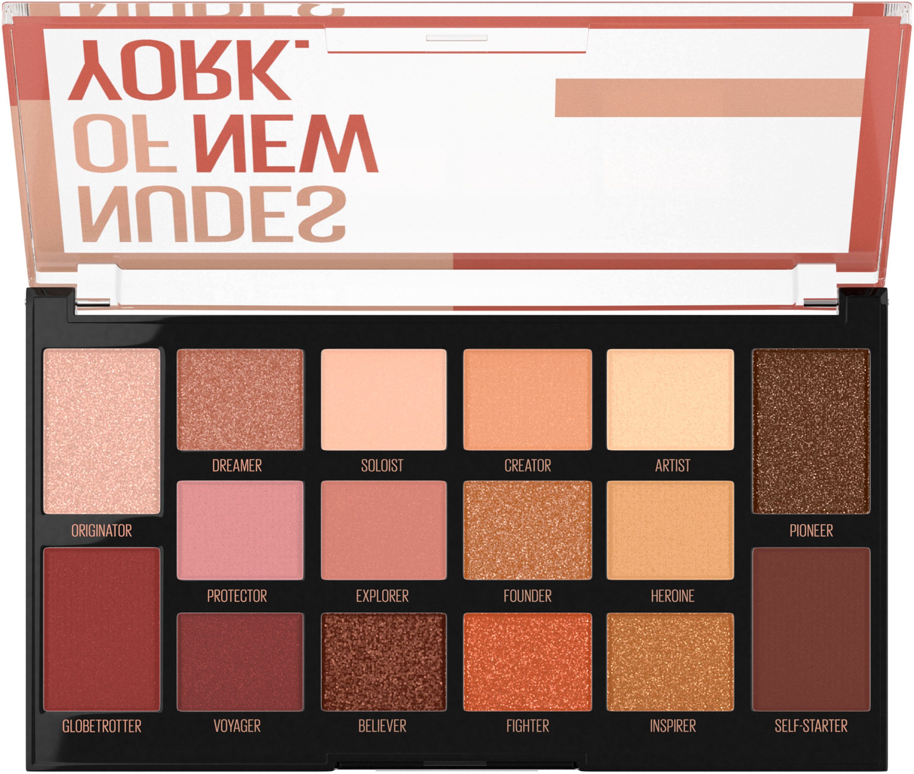 MAYBELLINE NEW YORK Lidschatten-Palette NUDES OF NEW YORK, mit perfekter Nuance-Abstimmung