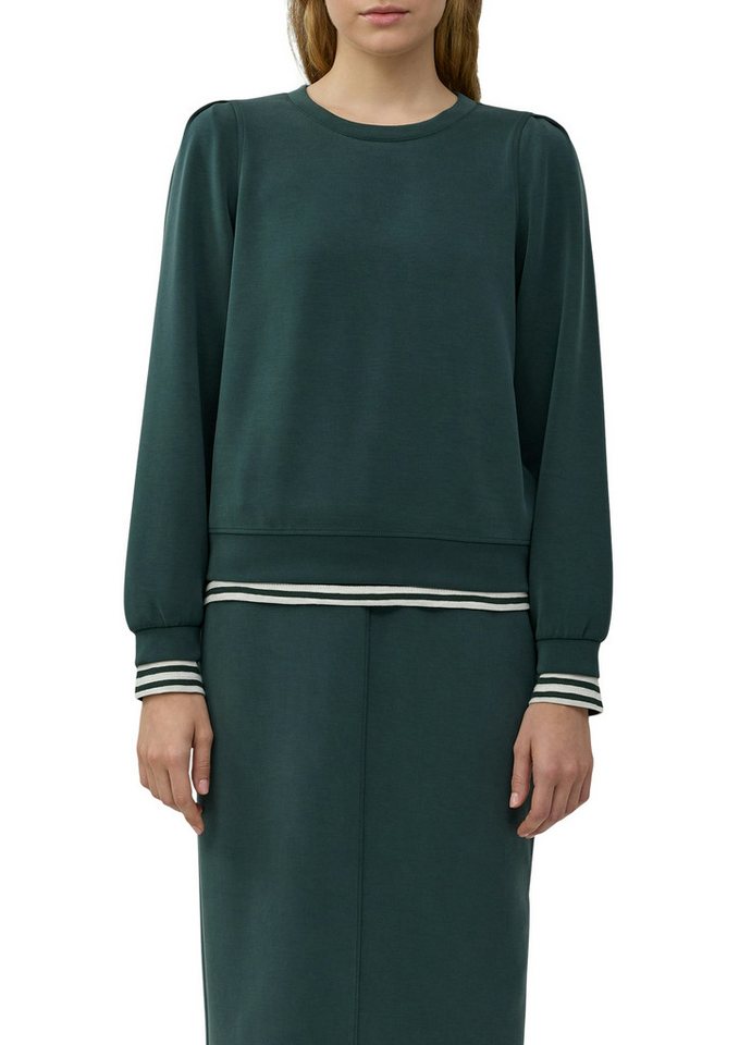 s.Oliver Sweatshirt mit Bündchen
