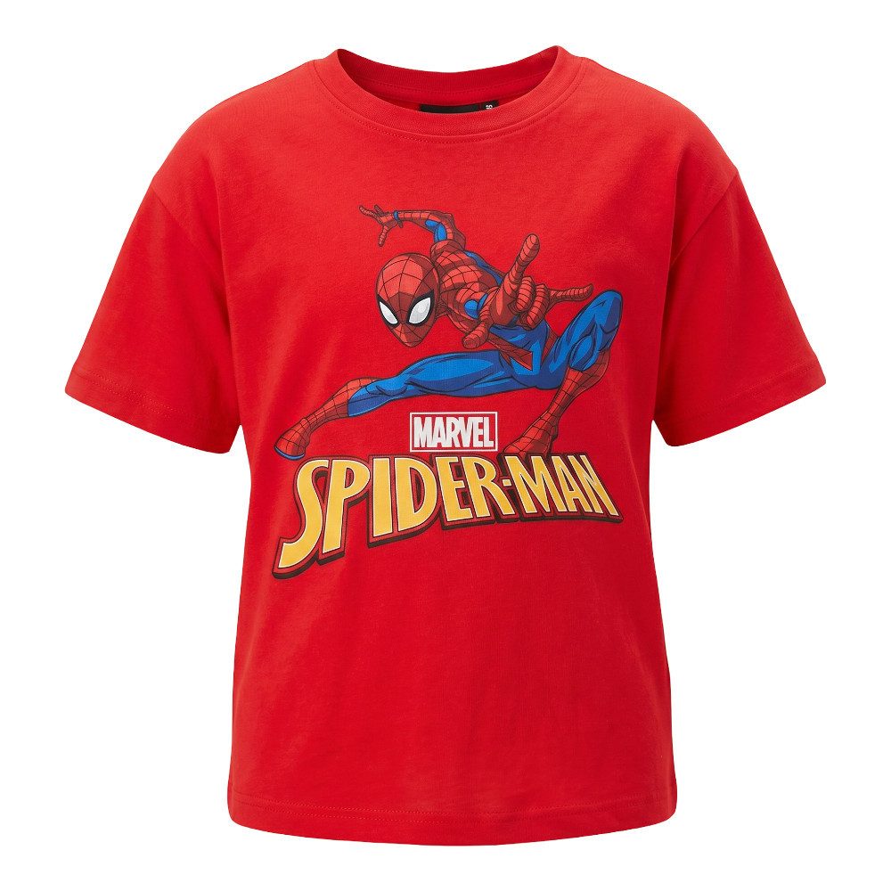 MARVEL Print-Shirt Marvel Spiderman Kinder Jungen T-Shirt Kurzarm Shirt (1-tlg) Gr. 98 bis 128 - 100% Baumwolle