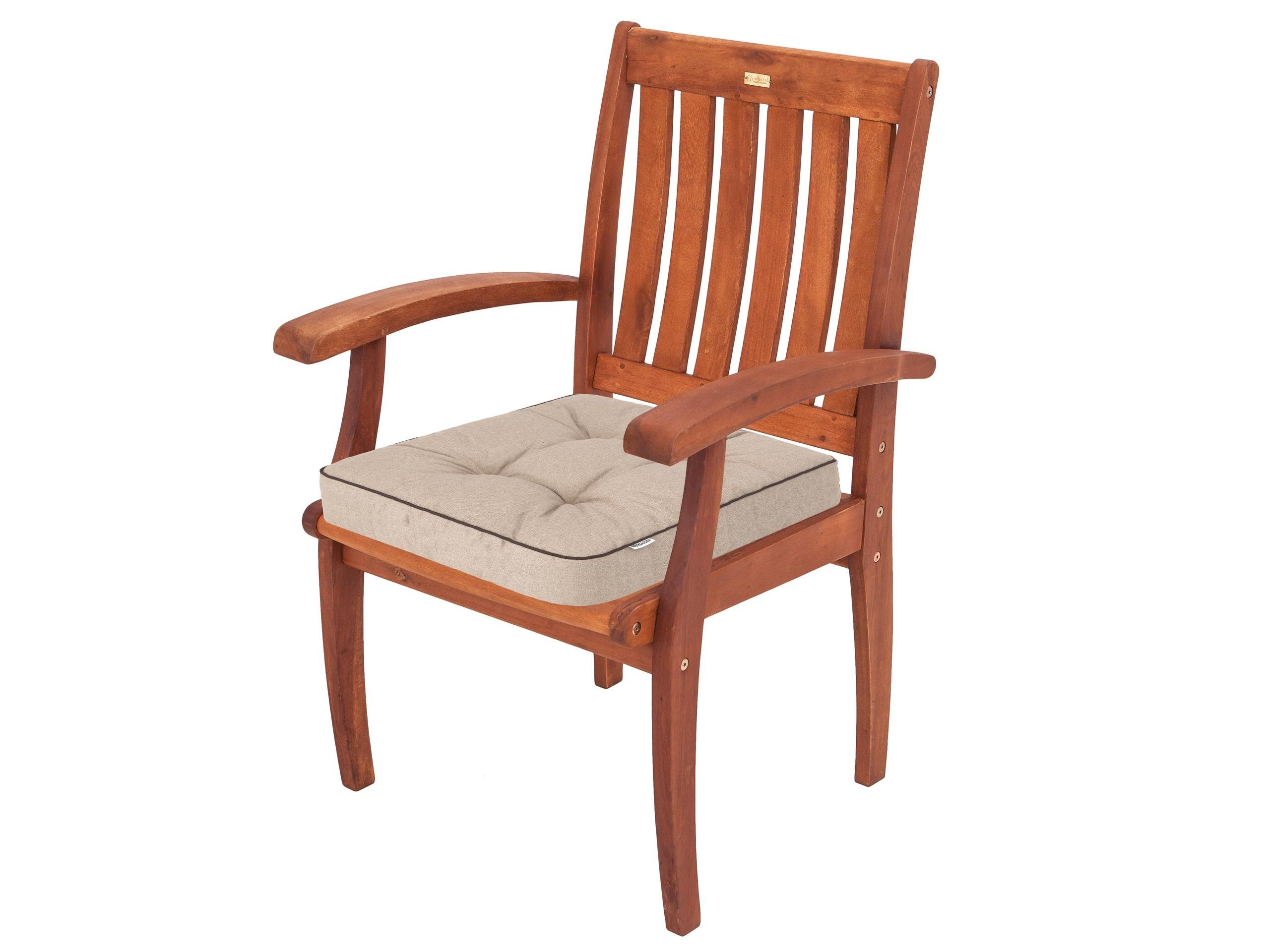 Bjird Stuhlkissen Sitzkissen 49x47x8 cm, 4er Set Polsterauflagen mit 8 cm d günstig online kaufen