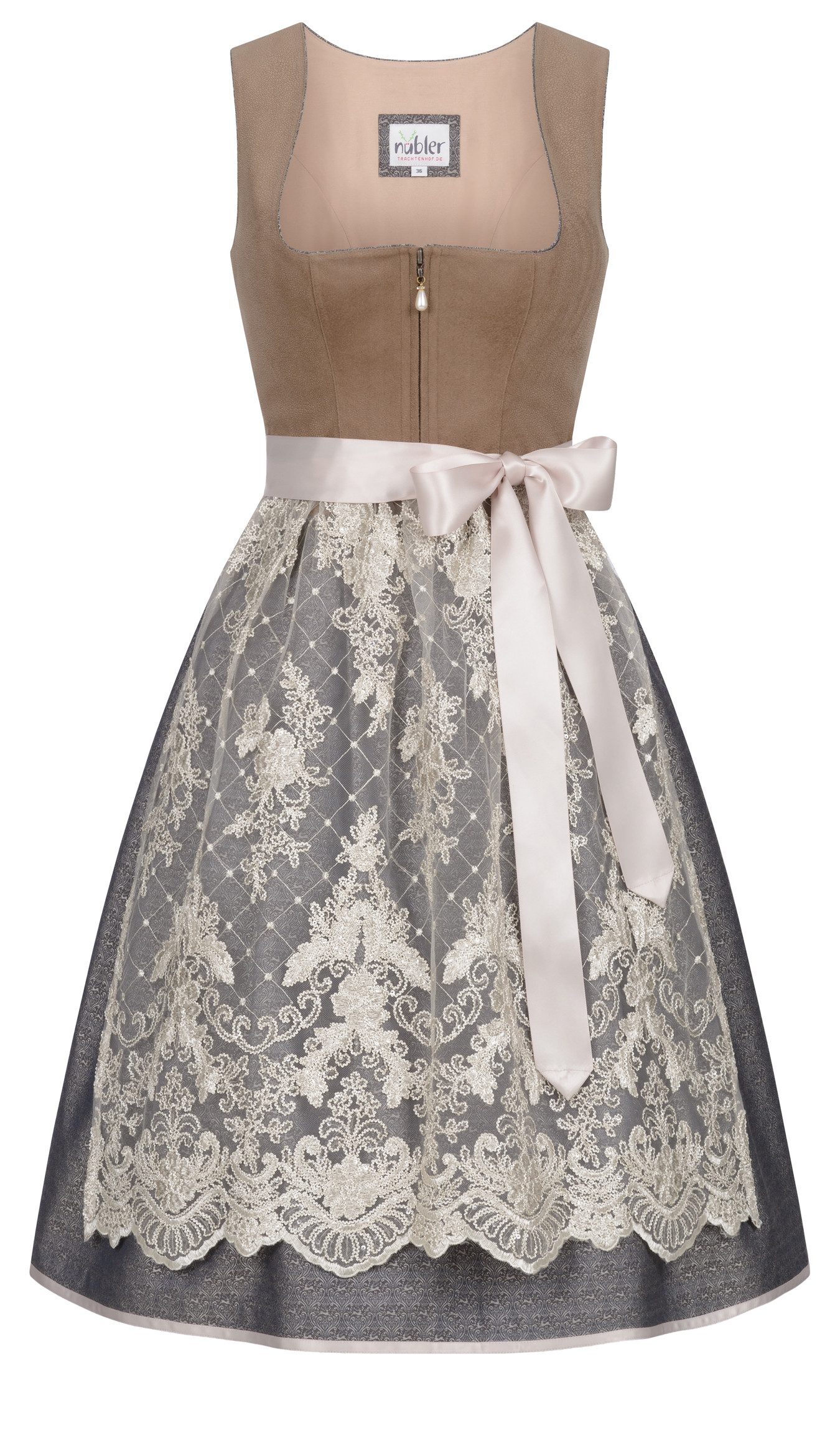Nübler Trachtenkleid Midi Dirndl Geelke in günstig online kaufen