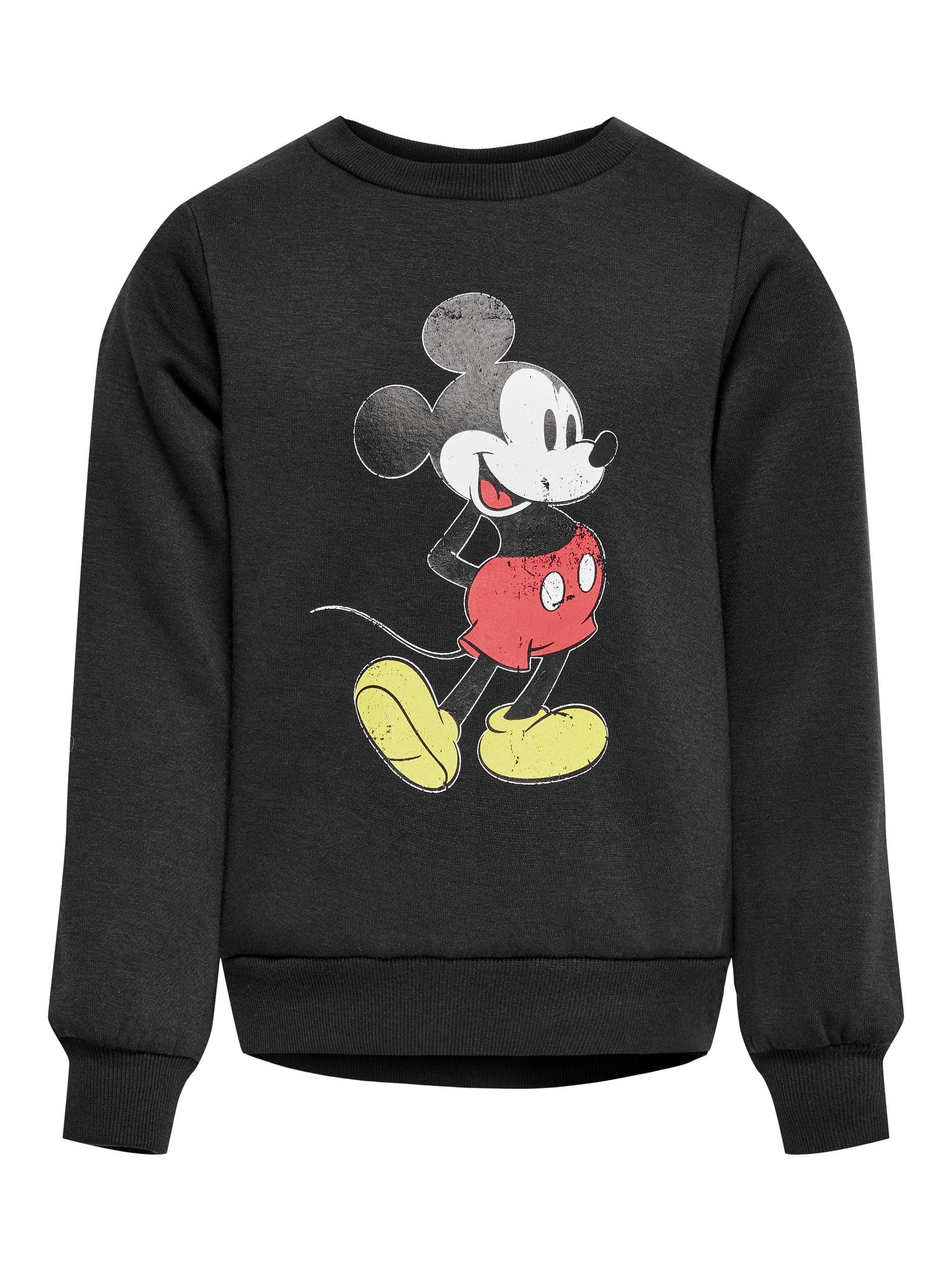KIDS ONLY Rundhalspullover Kids Only Mädchen Sweatshirt mit "Disney" Print Phantom 134-140
