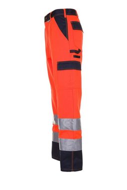 Planam Arbeitshose Bundhose Warnschutz orange/marine Größe 25 (1-tlg)