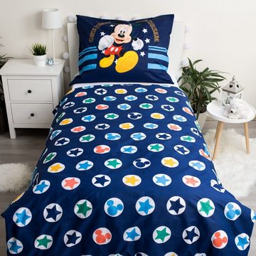 Kinderbettwäsche DISNEY Mickey Mouse Baumwollbettwäsche für Kinder 140cm x 200cm, Sarcia.eu