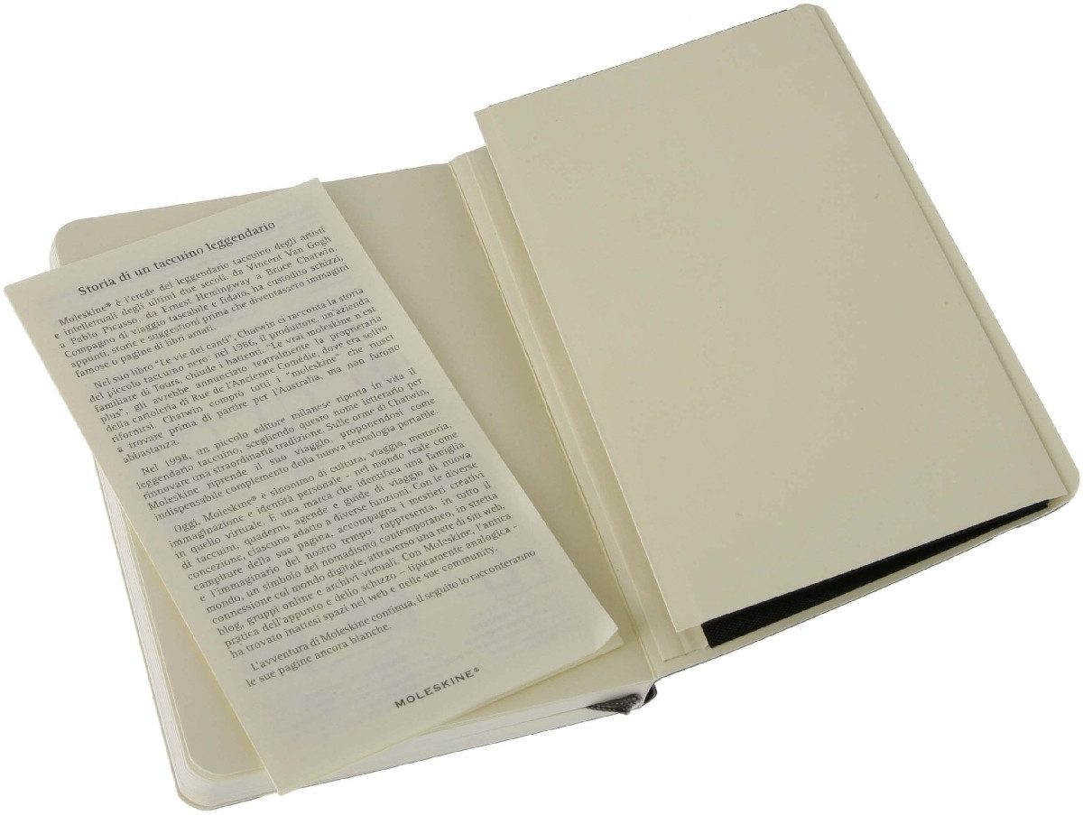MOLESKINE Notizbuch Notizbuch P A6 9x14cm blanko Softcover schwarz