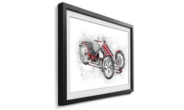 WandbilderXXL Bild mit Rahmen Motorcycle Five, Motorrad, Wandbild, in 4 Größen erhältlich